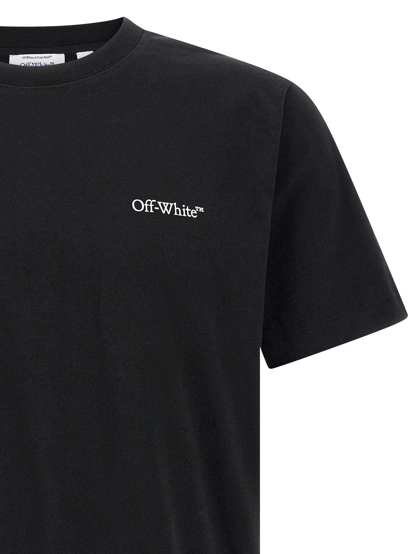 Off-White Black Cotton T-Shirt - Elevate Your Streetwear Chic
