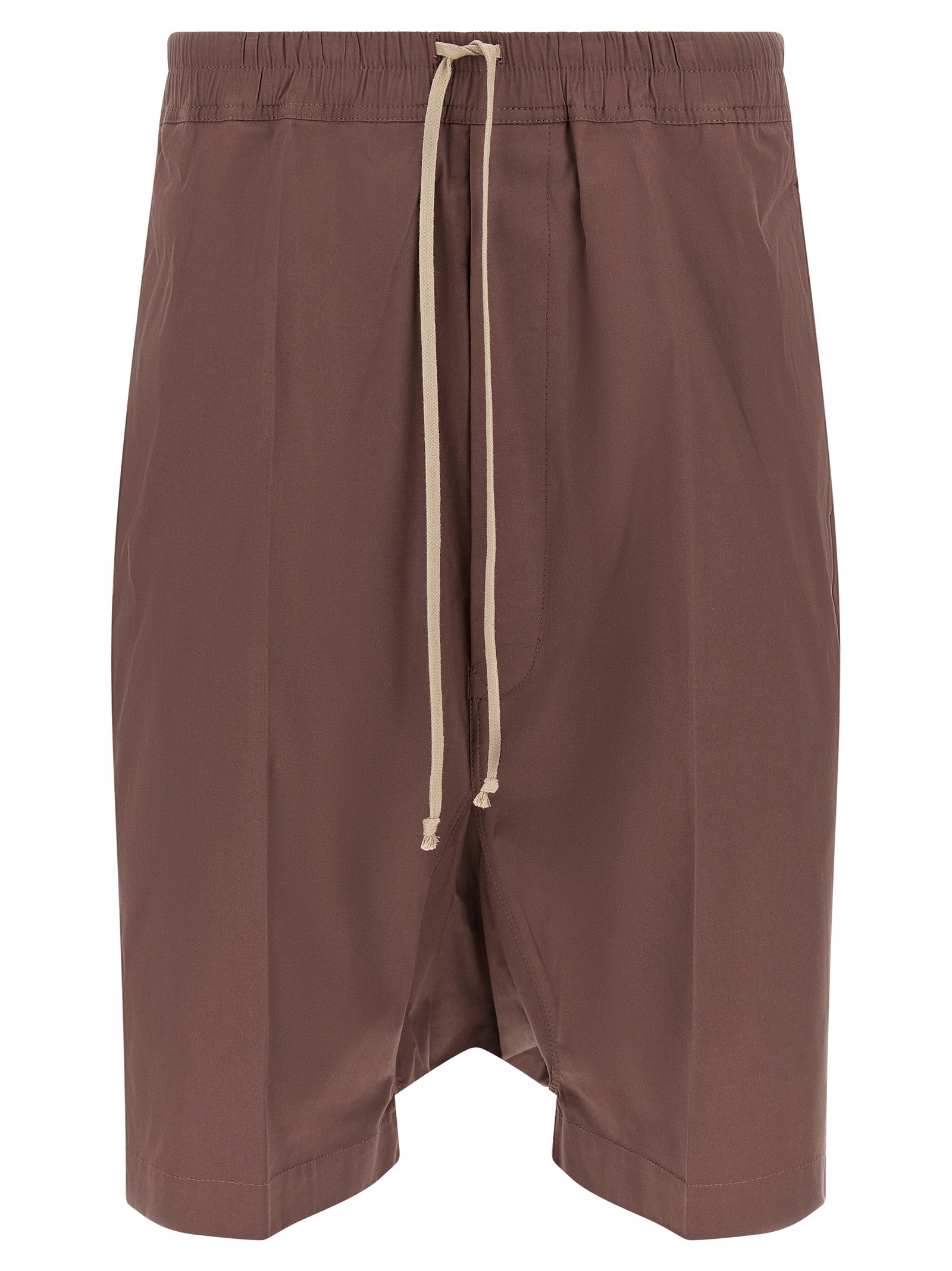 Elevate your wardrobe with Rick Owens' Brown Cotton Bermuda Shorts, a fusion of avant-garde design and luxurious craftsmanship, perfect for the discerning trendsetter.