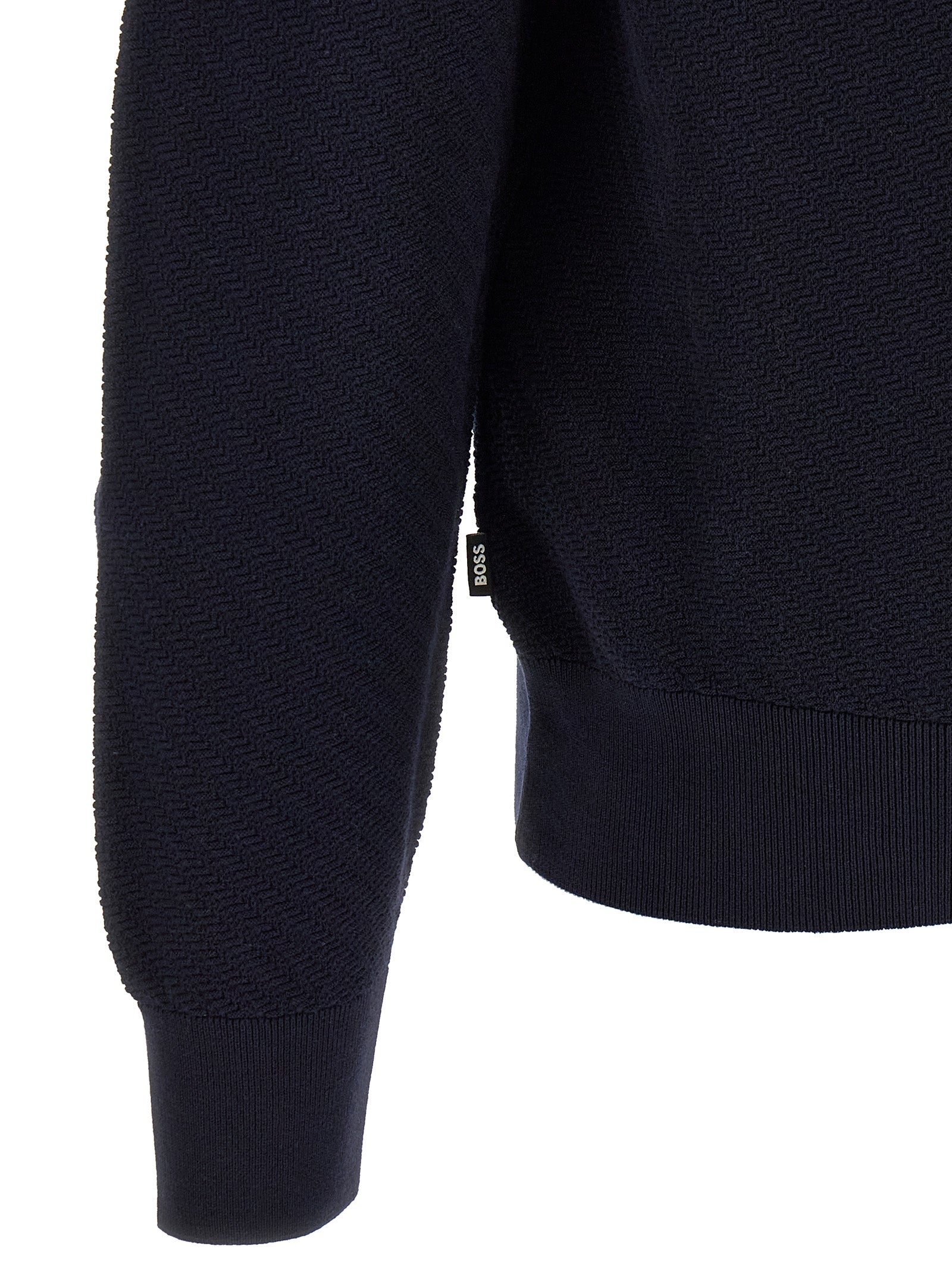 Elevate your wardrobe with the HUGO BOSS H-Lomarino Polo Shirt, a navy blue cotton masterpiece that embodies timeless elegance and modern sophistication.