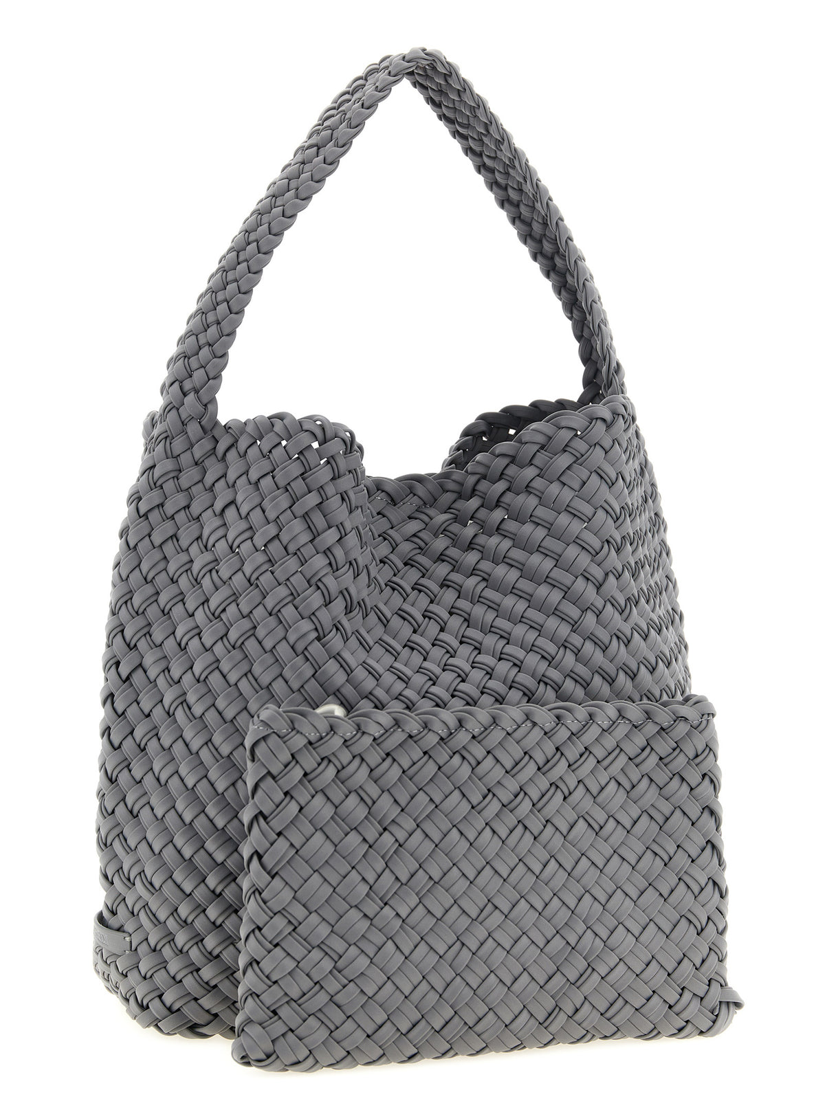 NAGHEDI Gray Nylon Shoulder Bag