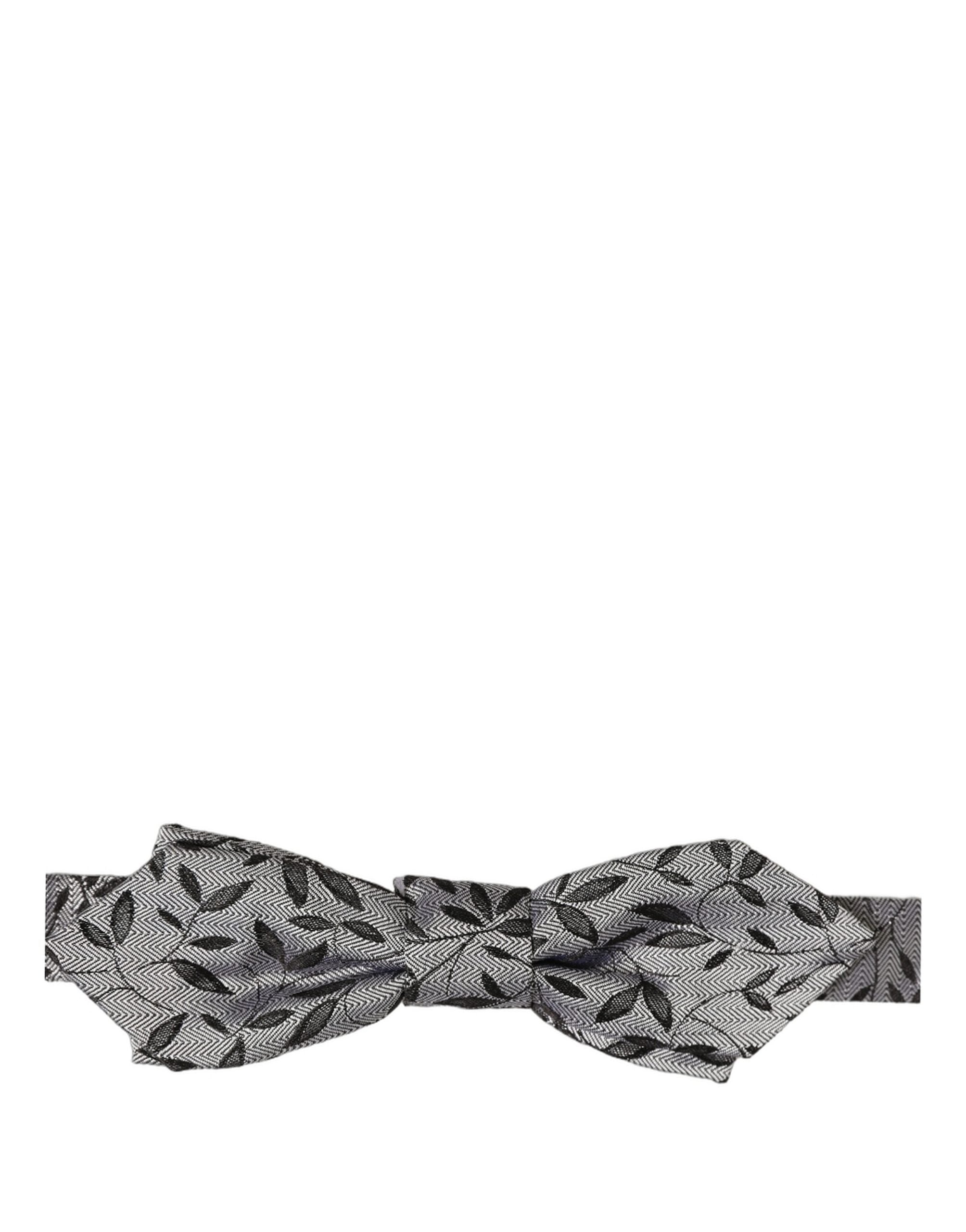 Dolce & Gabbana Abstract Silk Bow Tie - Timeless Luxury Accessory