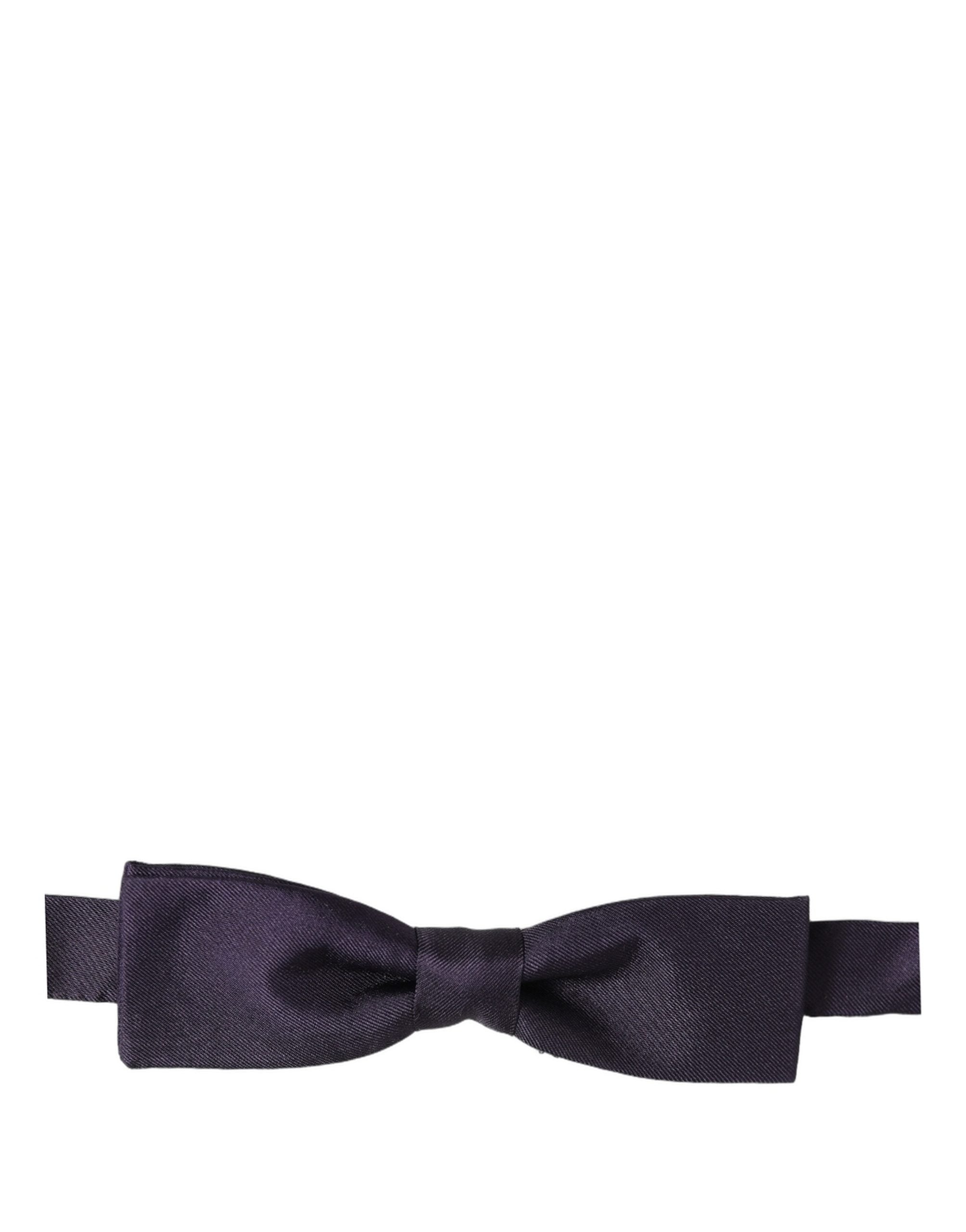 Dolce & Gabbana Silk Violet Bow Tie - Timeless Elegance