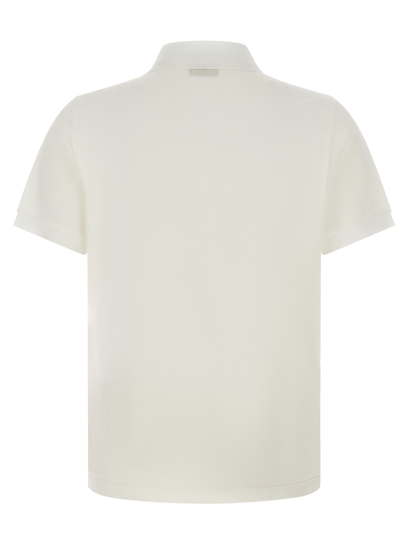 Fendi White Cotton Polo Shirt - Timeless Elegance Redefined