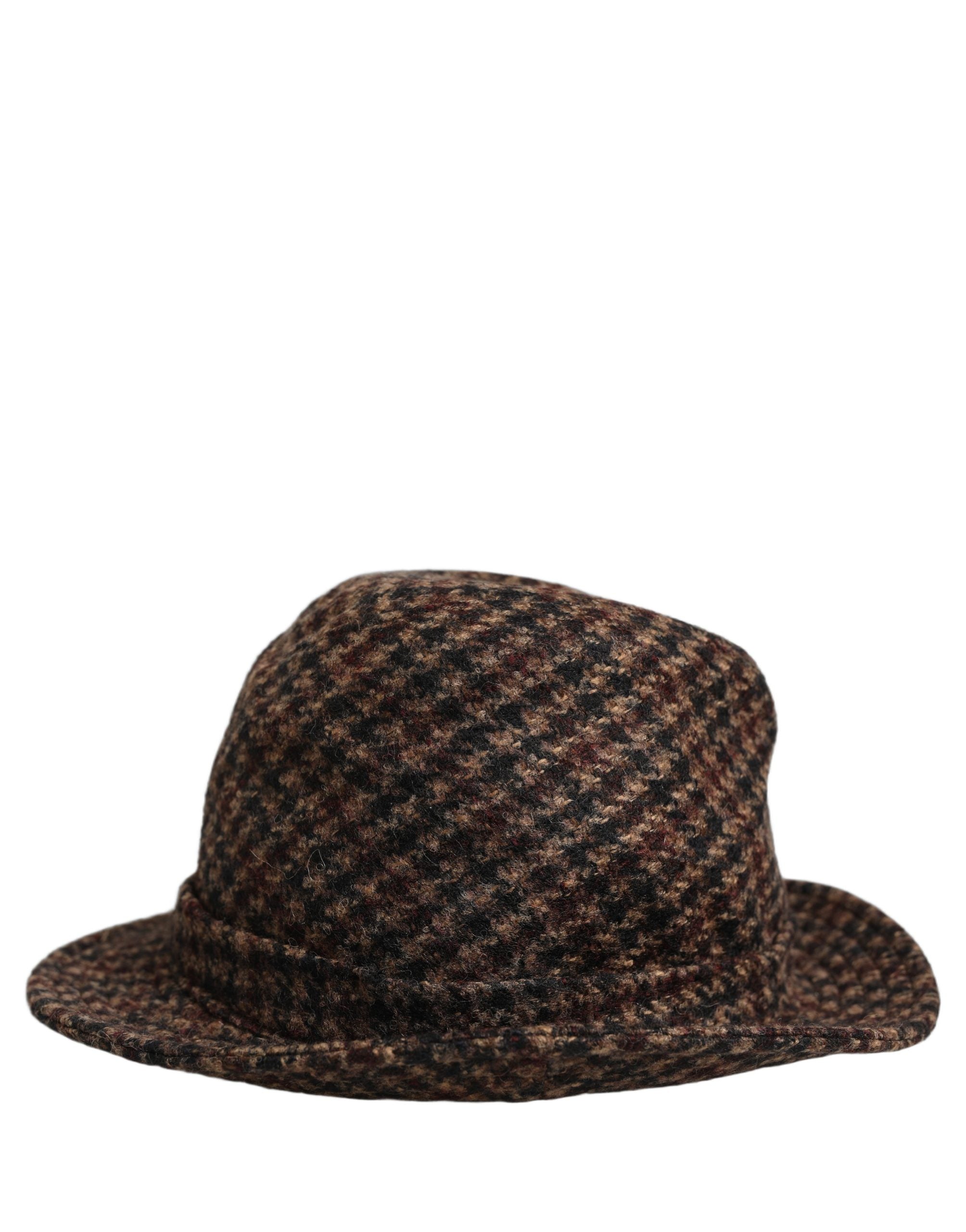 Dolce & Gabbana Wool Tweed Fedora Hat - Timeless Luxury Accessory