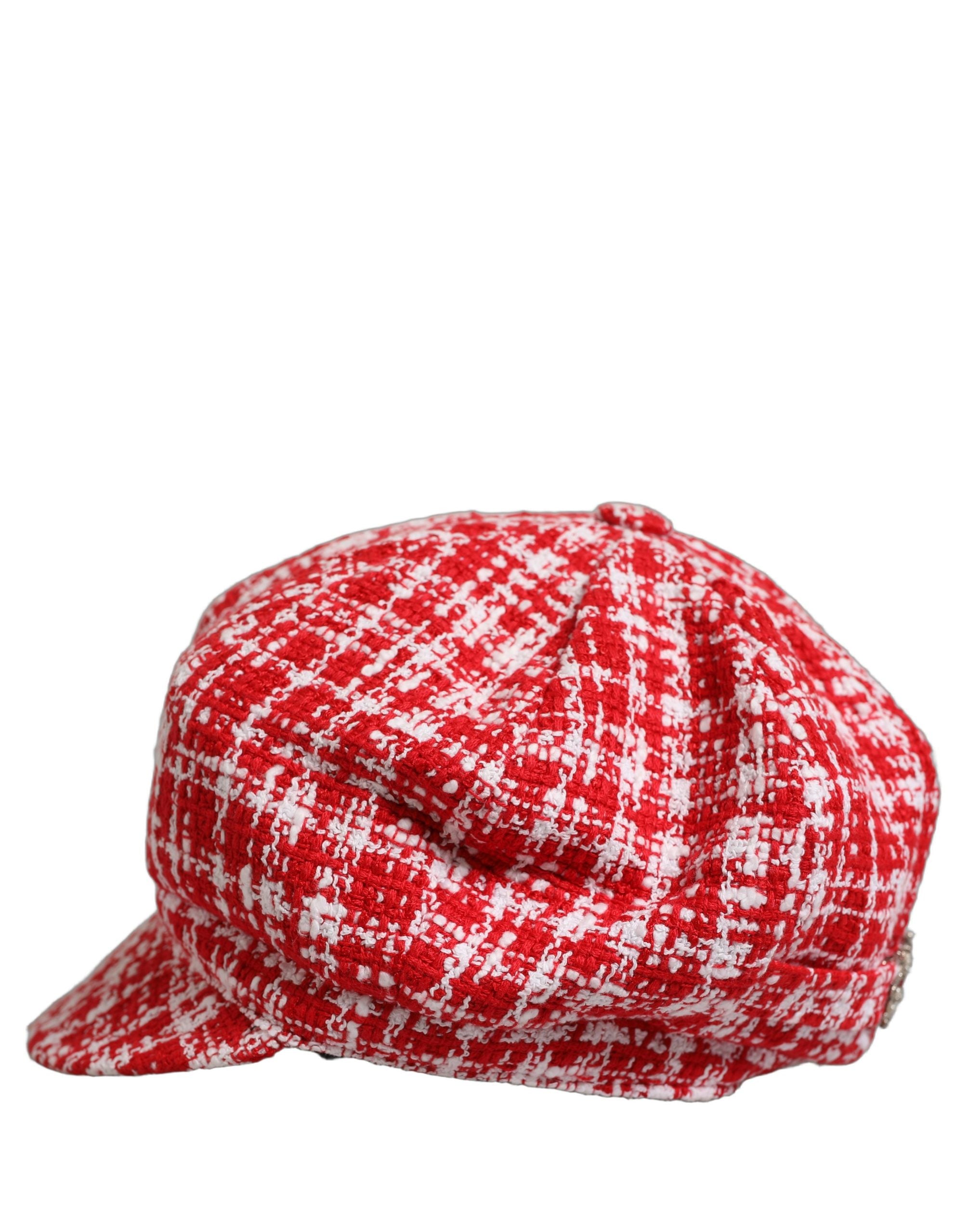Dolce & Gabbana Baker Boy Hat - Timeless Luxury in Tweed