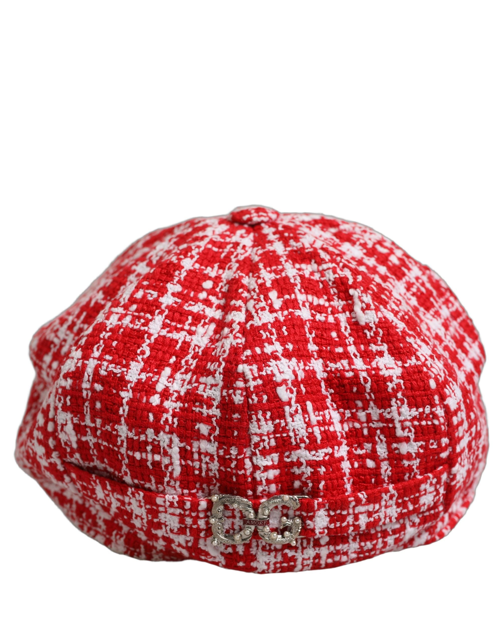 Dolce & Gabbana Baker Boy Hat - Timeless Luxury in Tweed