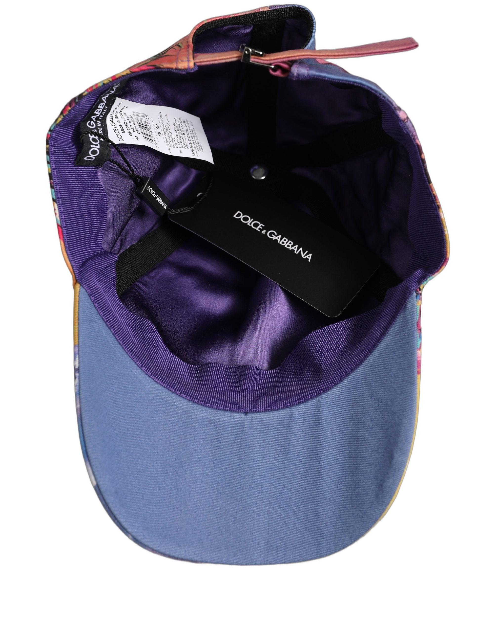 Dolce & Gabbana Multicolor Tropical Baseball Cap - Luxury Accessory