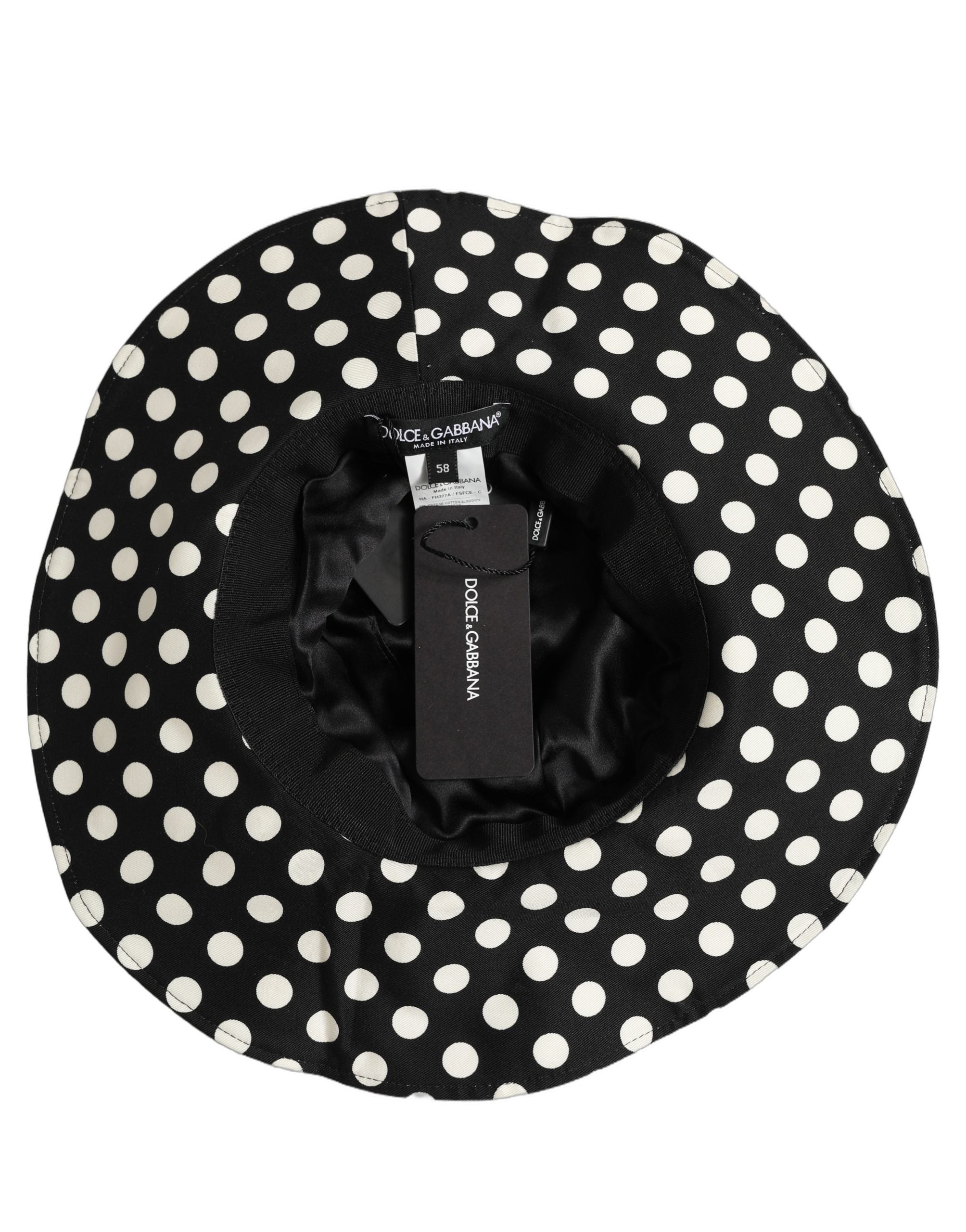 Dolce & Gabbana Polka Dot Cotton Bucket Hat - Timeless Luxury