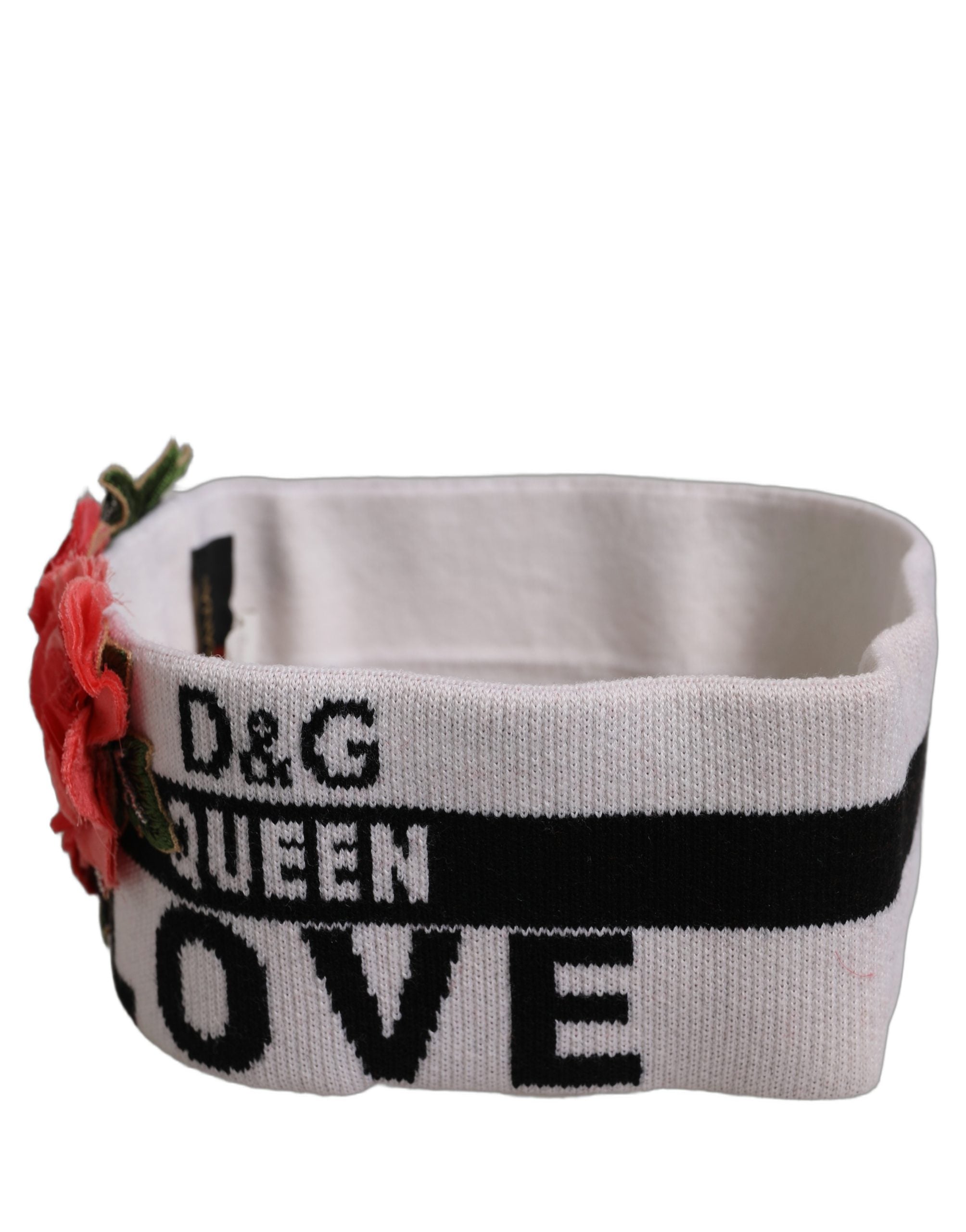 Dolce & Gabbana D&G Queen Love Floral Applique Headband