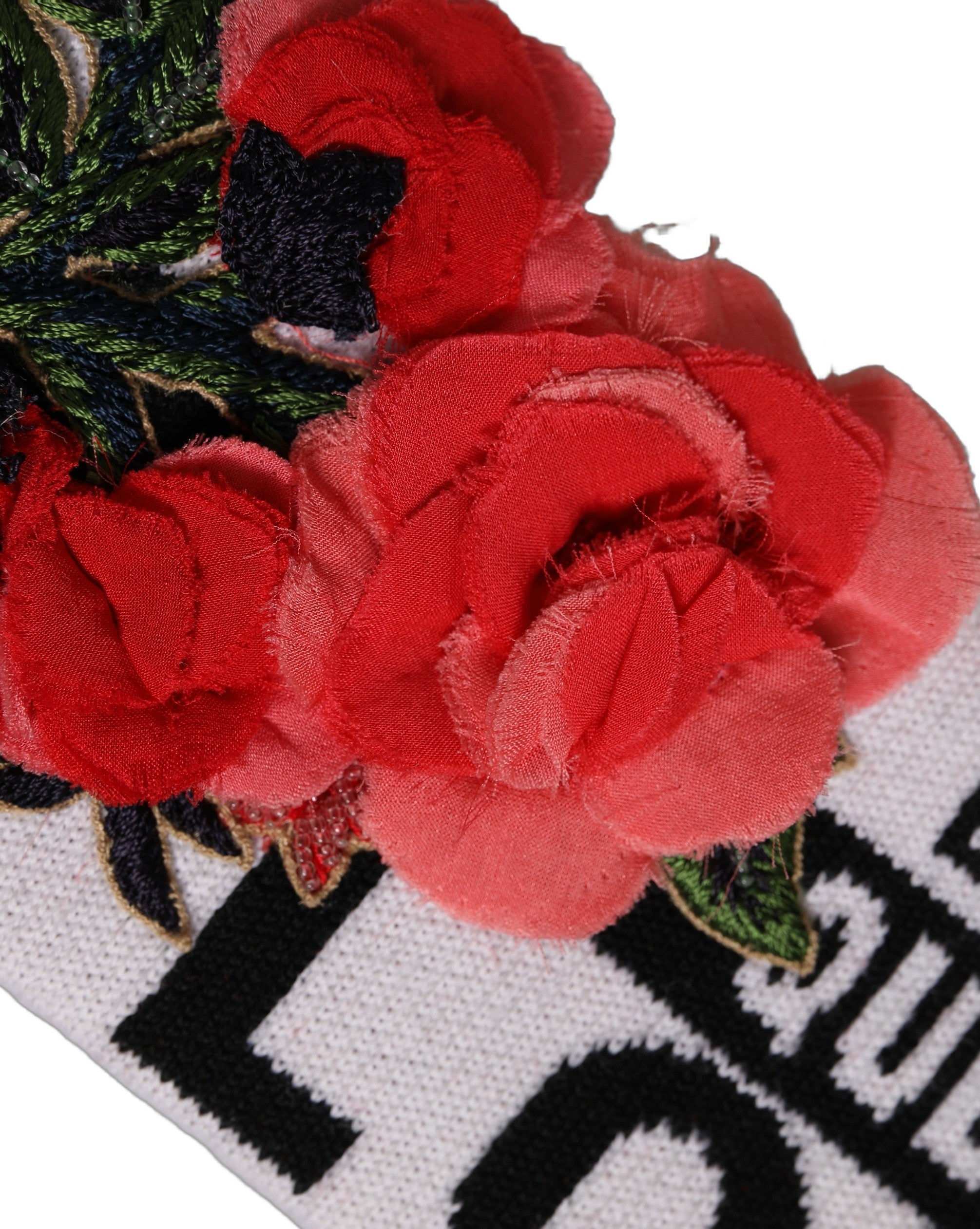 Dolce & Gabbana D&G Queen Love Floral Applique Headband