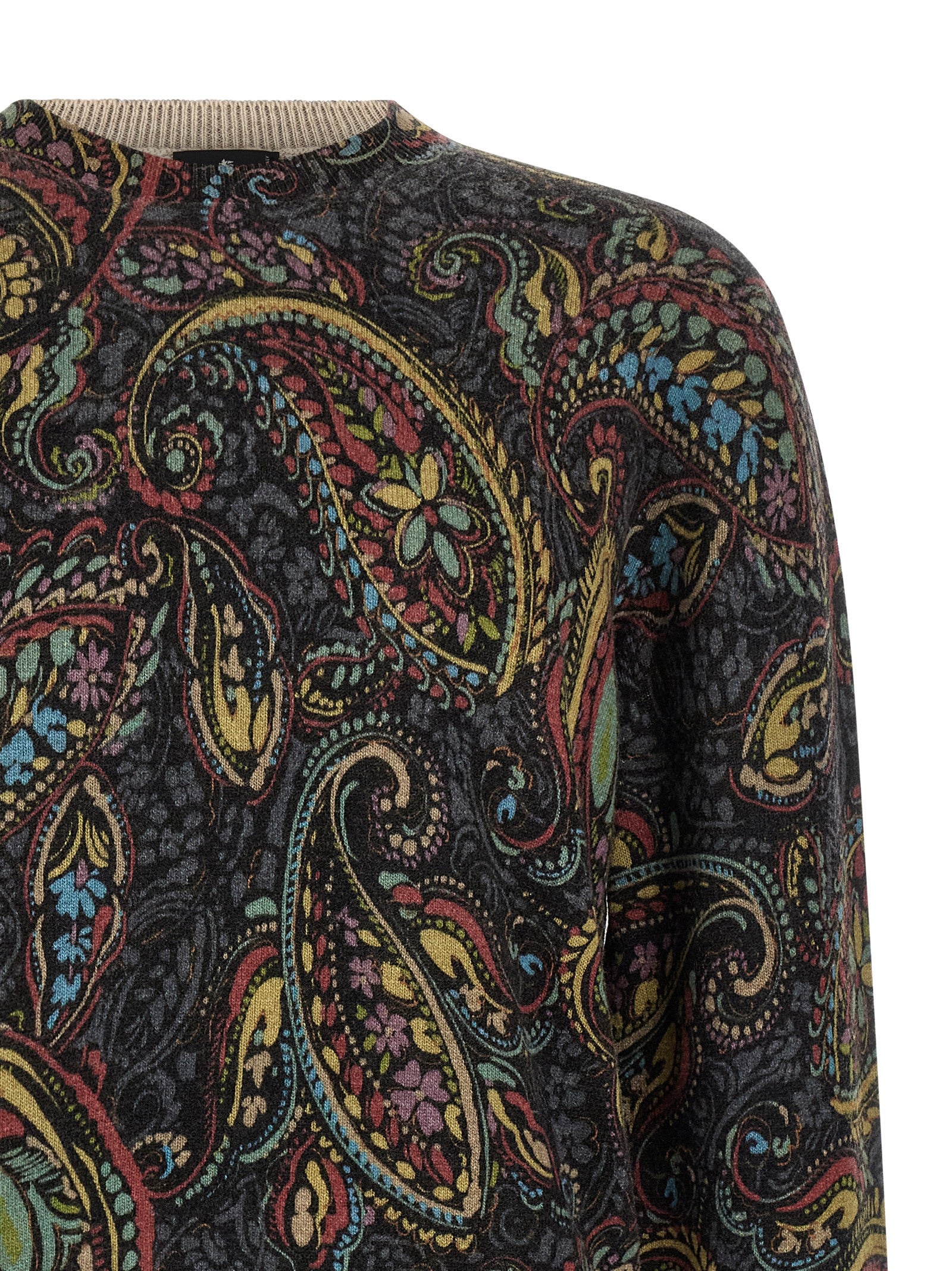 Etro Multicolor Wool Cardigan - Timeless Luxury for the Discerning
