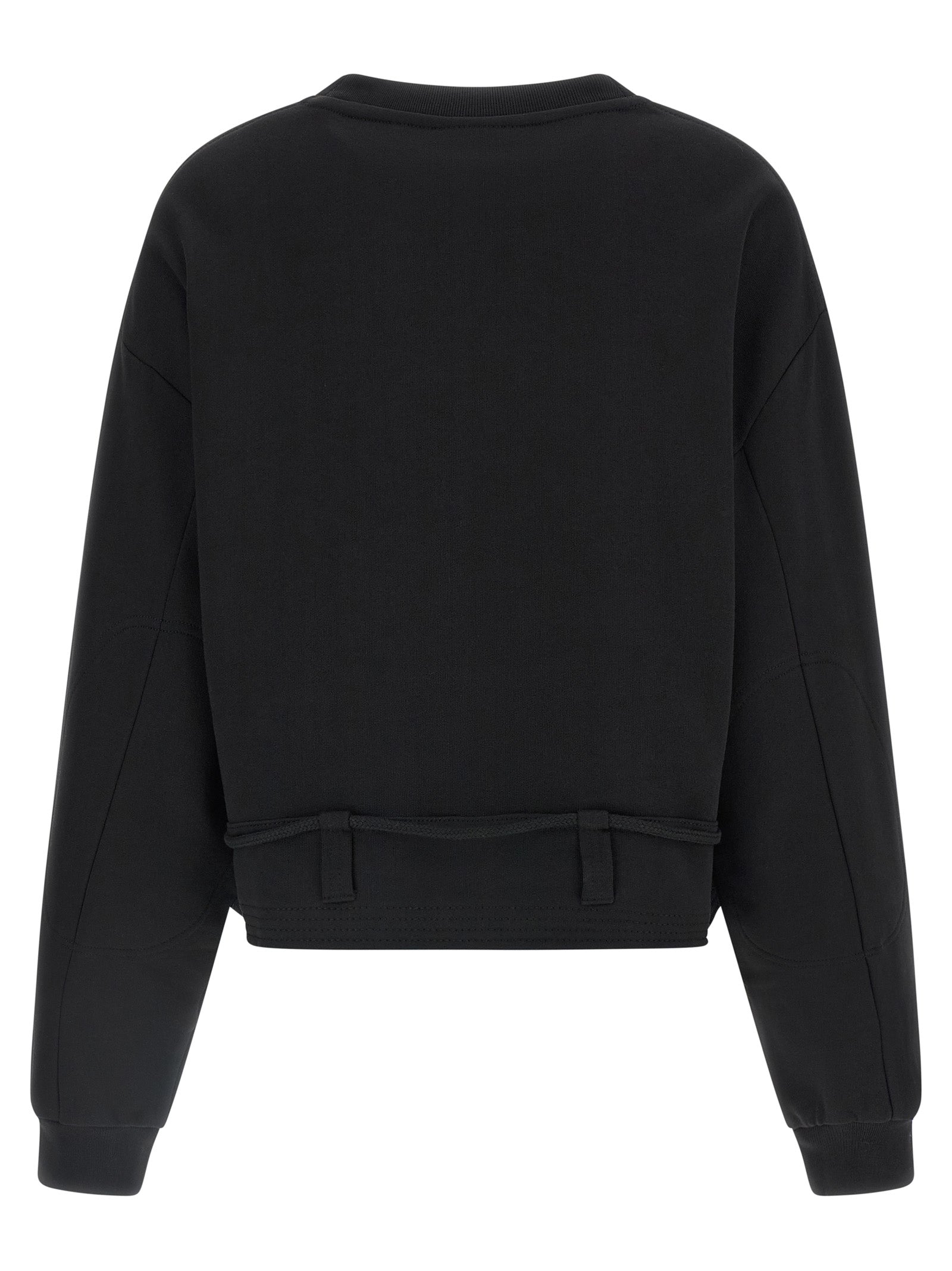 Dries Van Noten Black Cotton Sweatshirt - Avant-Garde Luxury