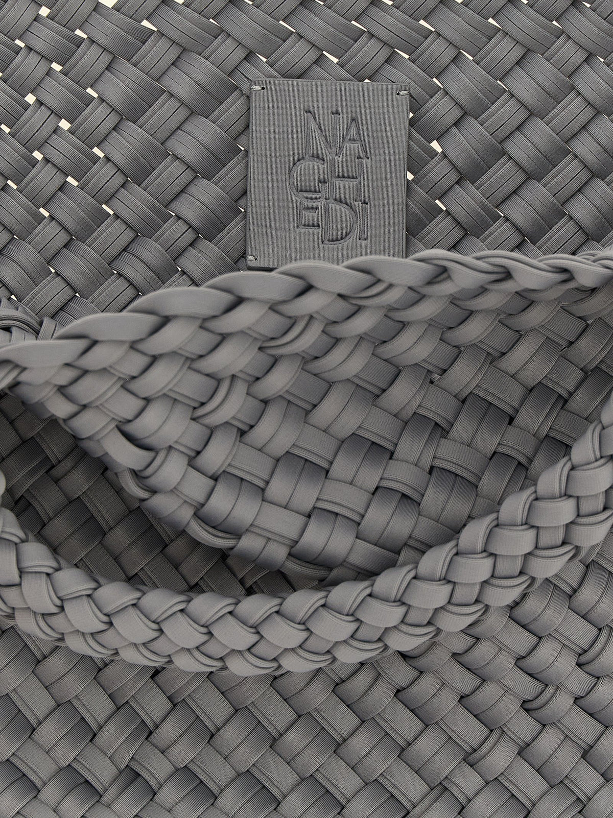 NAGHEDI Gray Nylon Tote Bag - Timeless Elegance Redefined