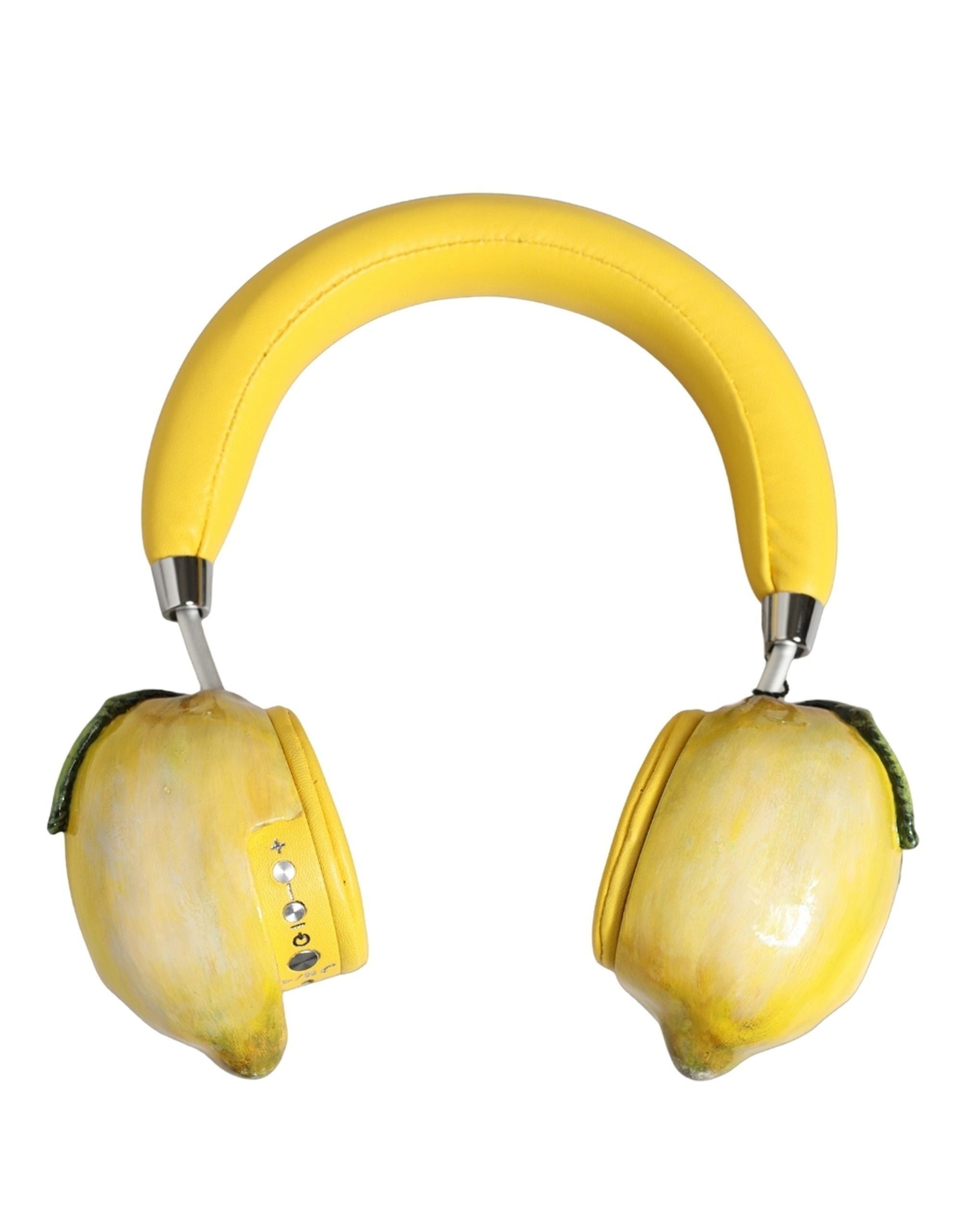 Dolce & Gabbana Lemon Leather Headset Headphones - Exquisite Luxury