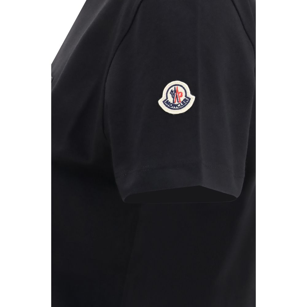 Moncler Black Cotton T-Shirt - Timeless Luxury for All Seasons