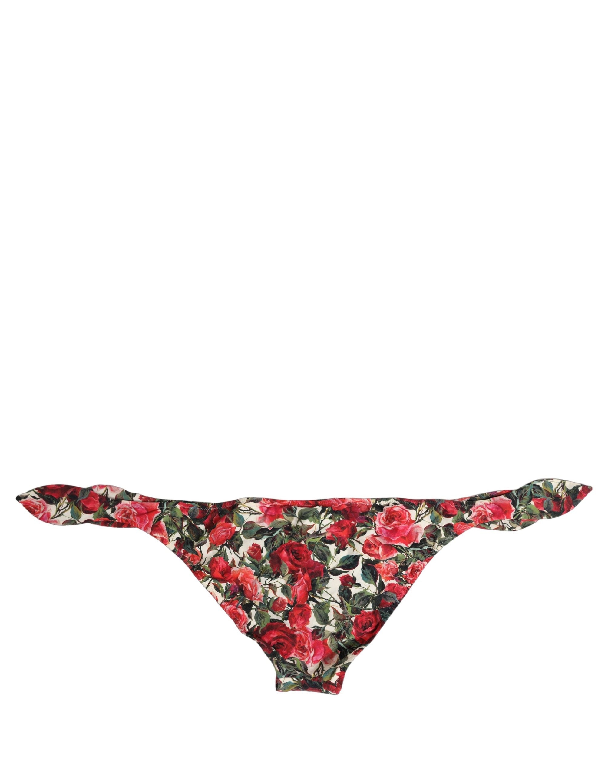 Dolce & Gabbana Multicolor Floral Print Bikini Bottom - Luxe Elegance