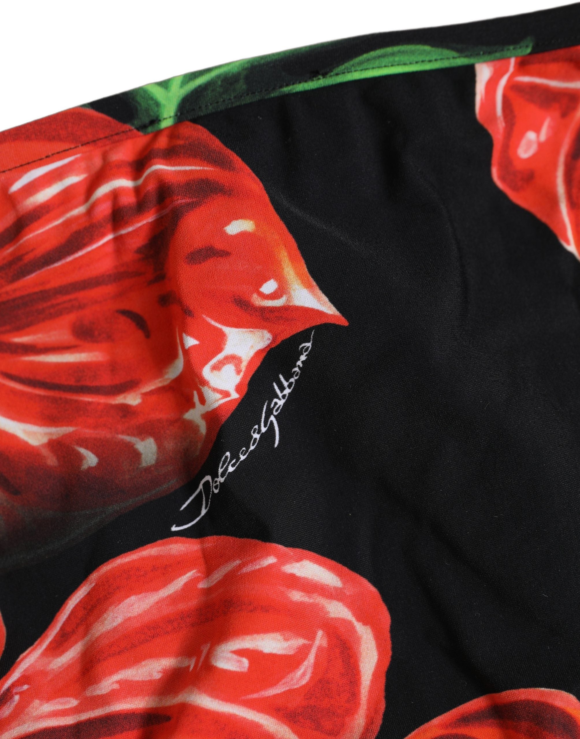 Dolce & Gabbana Floral Print Bikini Bottom - Luxe Italian Swimwear