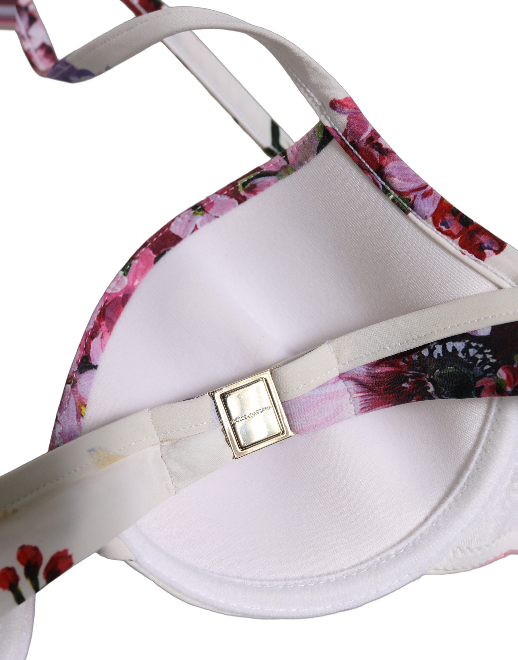 Dolce & Gabbana Floral Print Bikini Top - Exquisite Italian Luxury