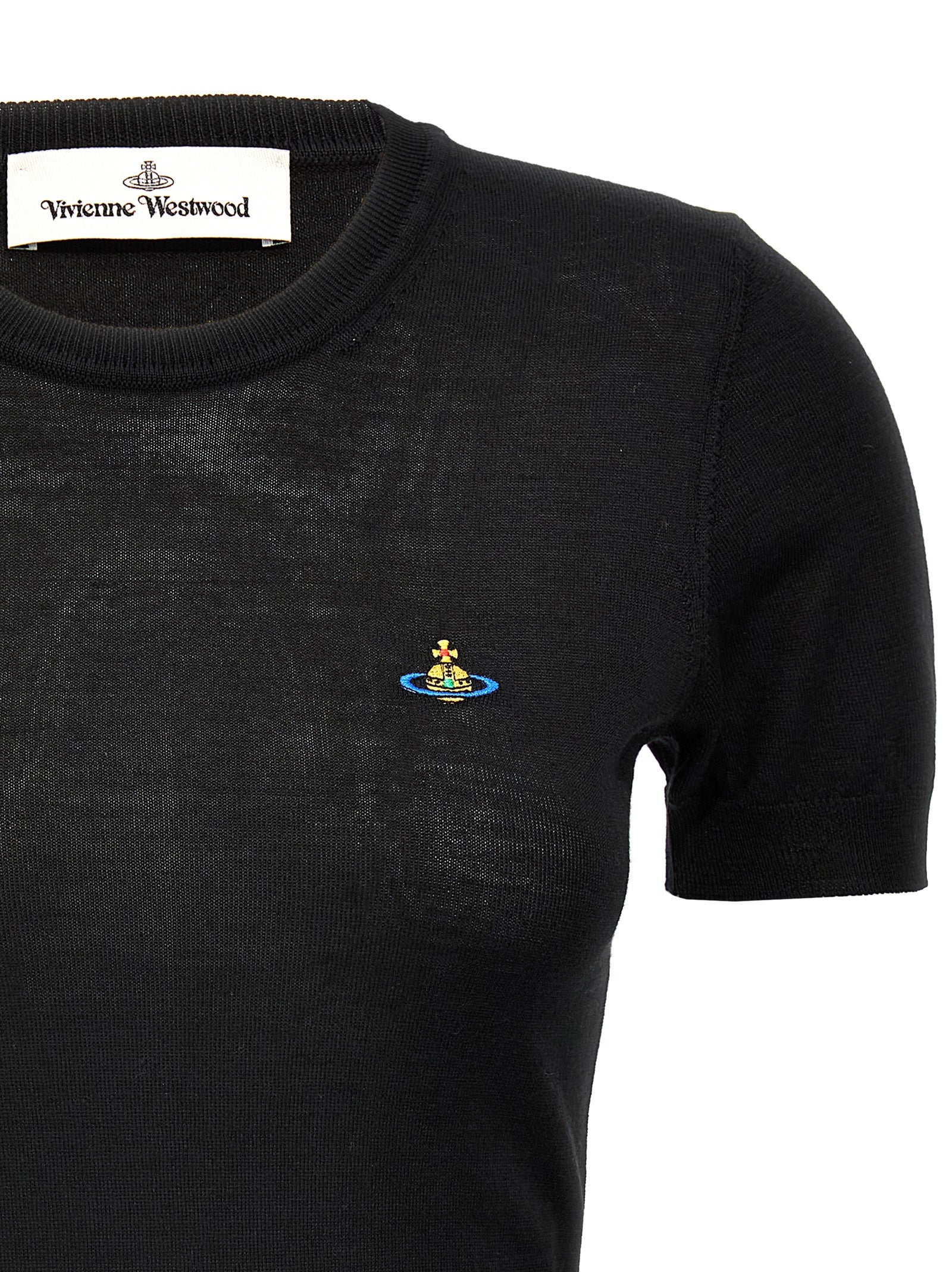 Vivienne Westwood Black Cotton T-Shirt - Timeless Luxury Fashion