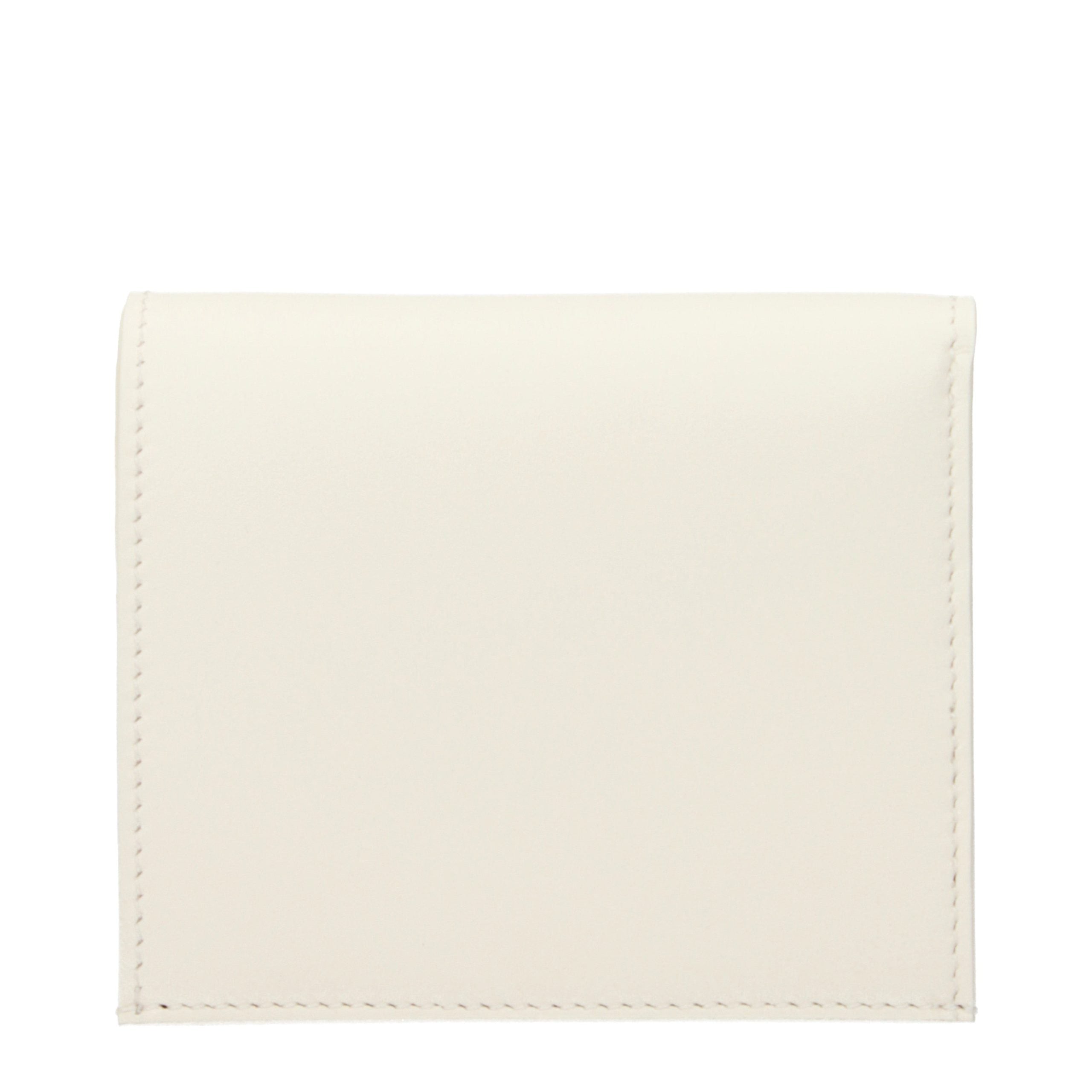 Indulge in the exquisite allure of the Jil Sander White Leather Wallet, a timeless accessory that embodies sophistication and artistry, perfect for discerning tastes.