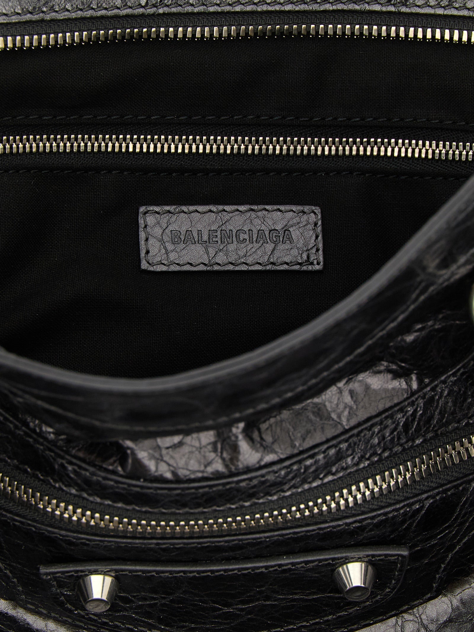 Balenciaga Silver Lamb Leather Handbag - Timeless Luxury Elegance