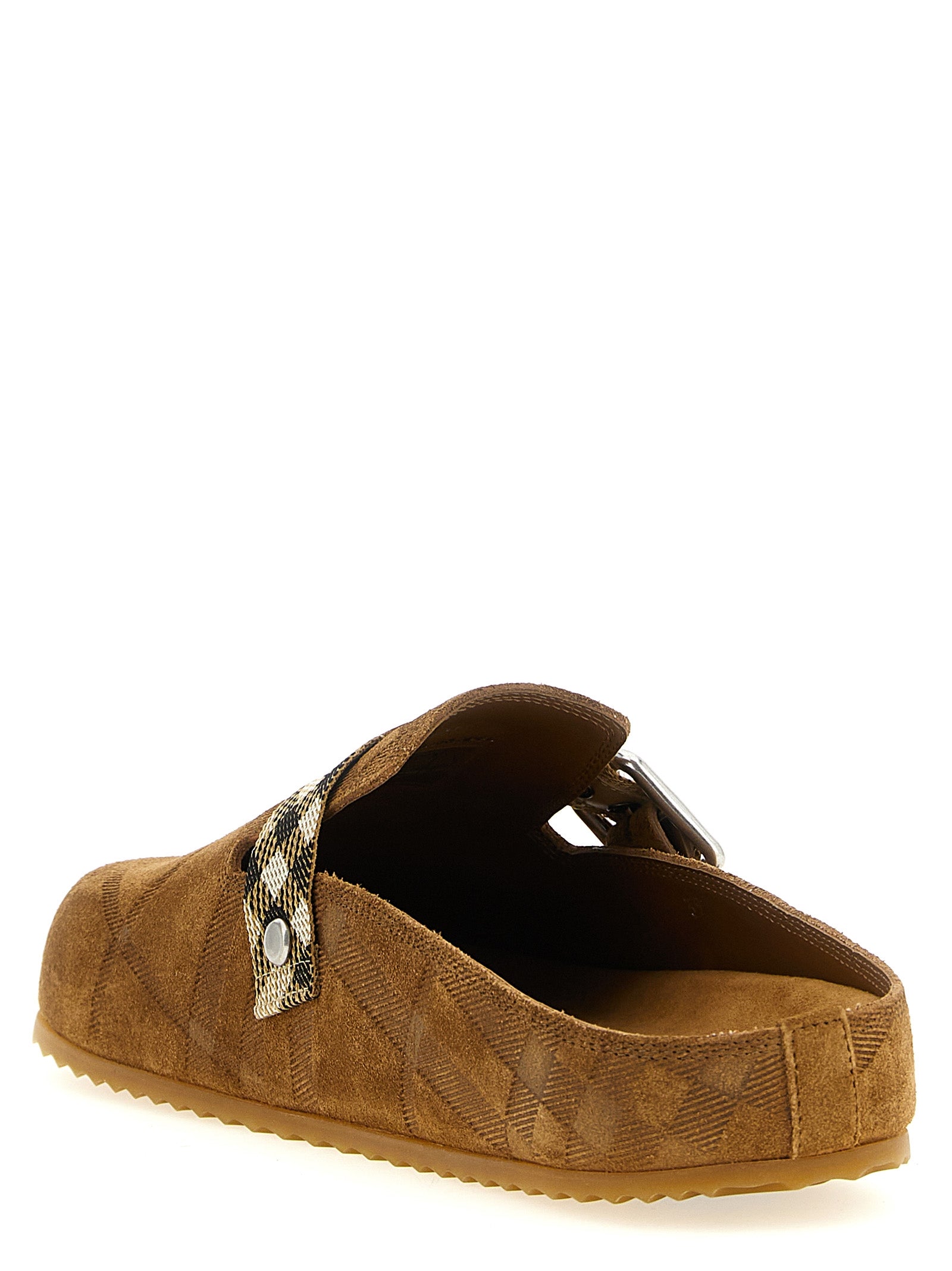 Burberry Brown Leather Clogs - Timeless Elegance in Footwear