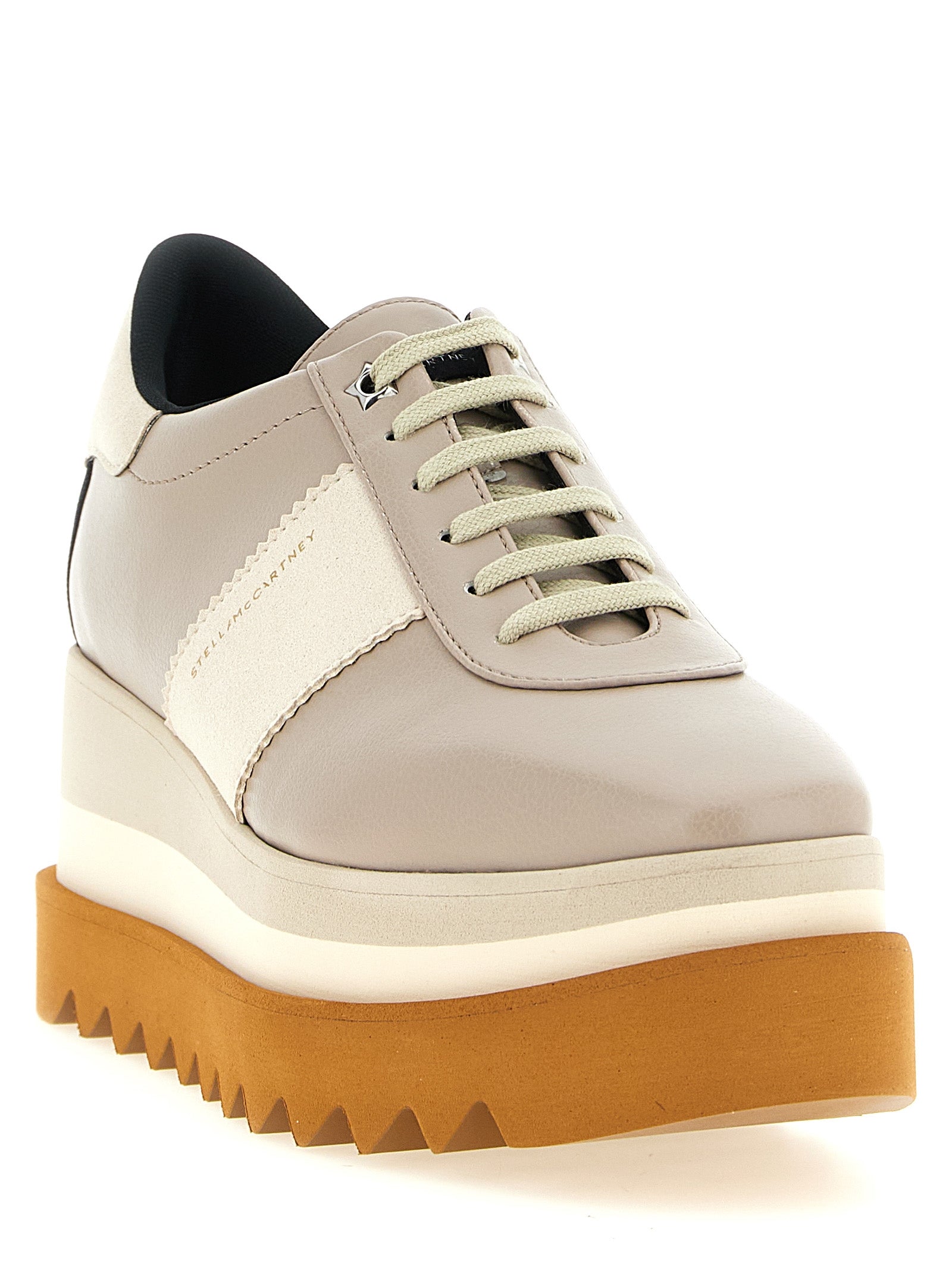 Stella McCartney Sneak-Elyse Platform Sneakers - Luxe Beige Elegance