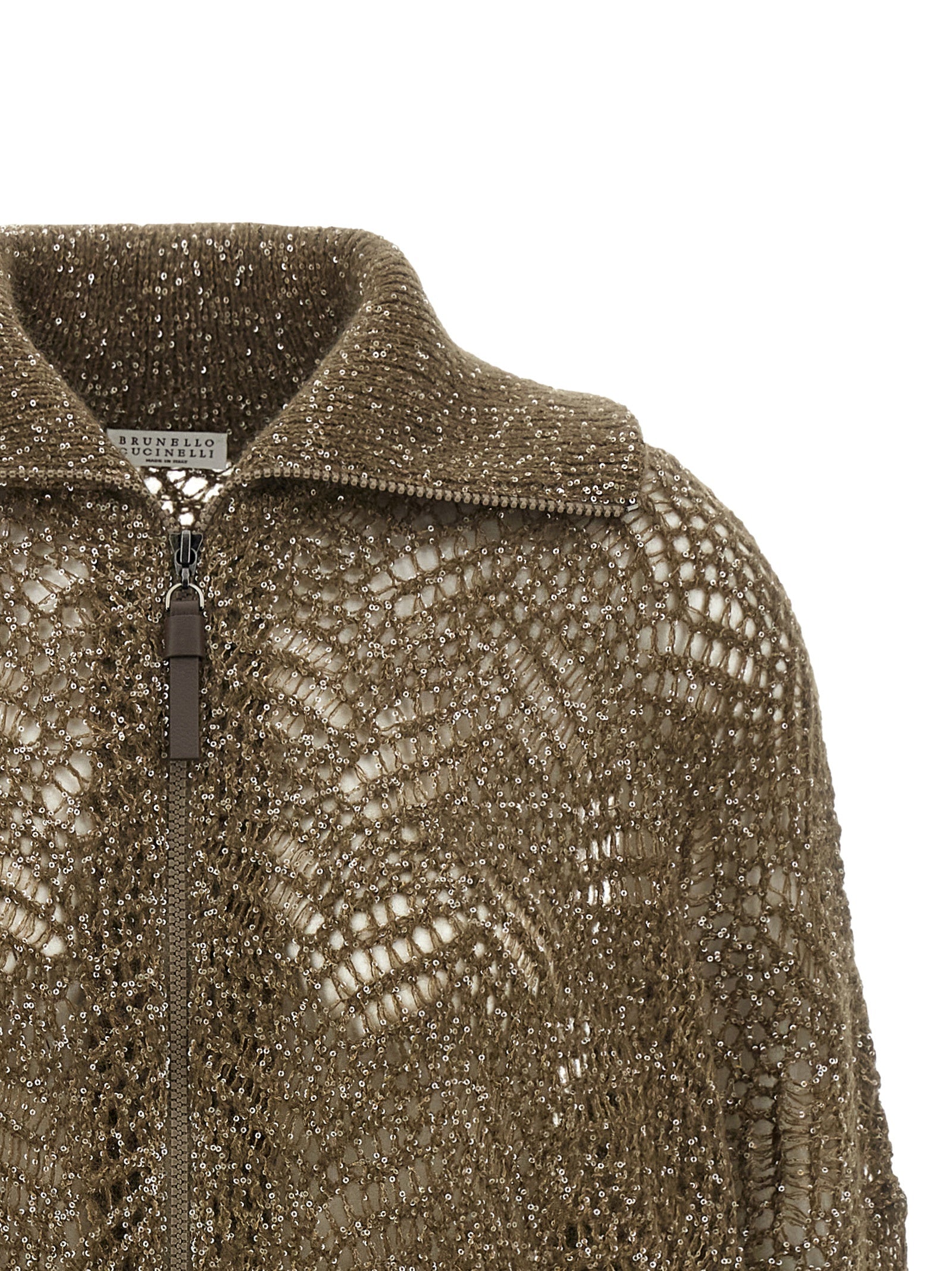 Brunello Cucinelli Brown Cardigan - Luxury Knitwear Elegance