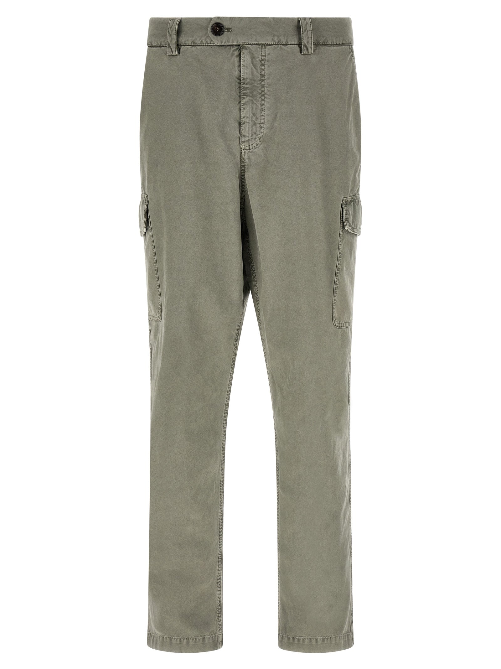Brunello Cucinelli Bicolor Cotton Cargo Pants - Timeless Luxury