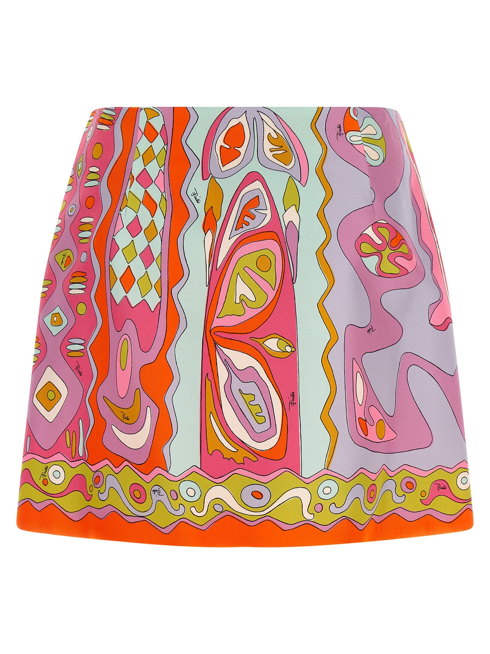 Emilio Pucci Multicolor Silk Long Skirt - Timeless Luxury Fashion