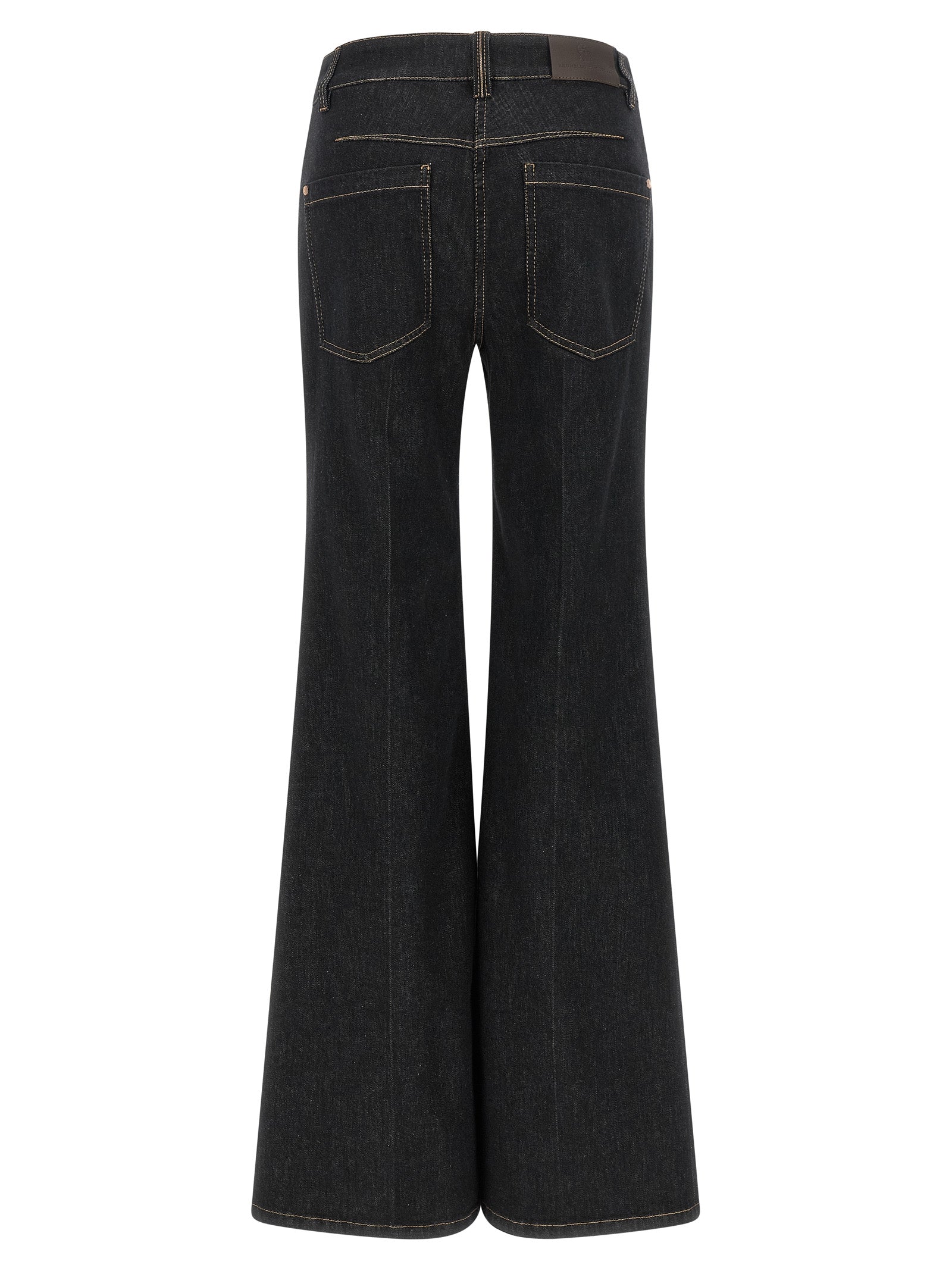 Brunello Cucinelli Blue Cotton Flared Jeans - Timeless Elegance