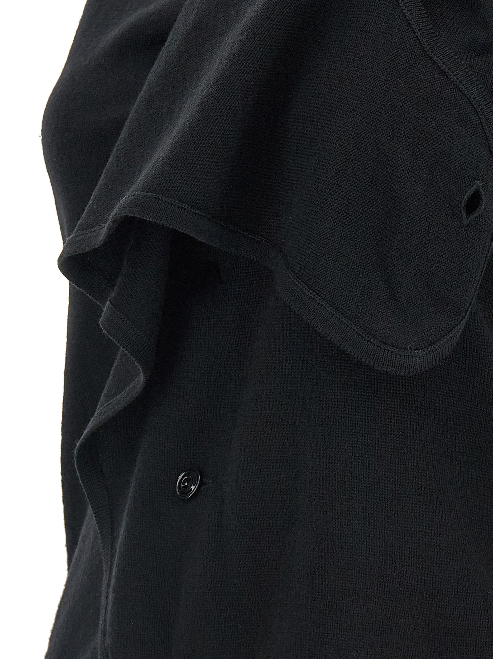 Lemaire Black Wool Sleeveless Jacket - Timeless Luxury Redefined