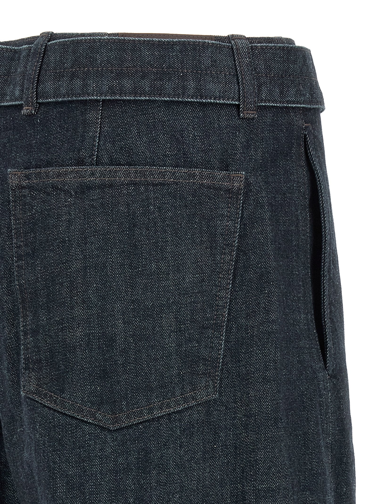Lemaire Blue Cotton Tapered Jeans - Redefine Casual Luxury