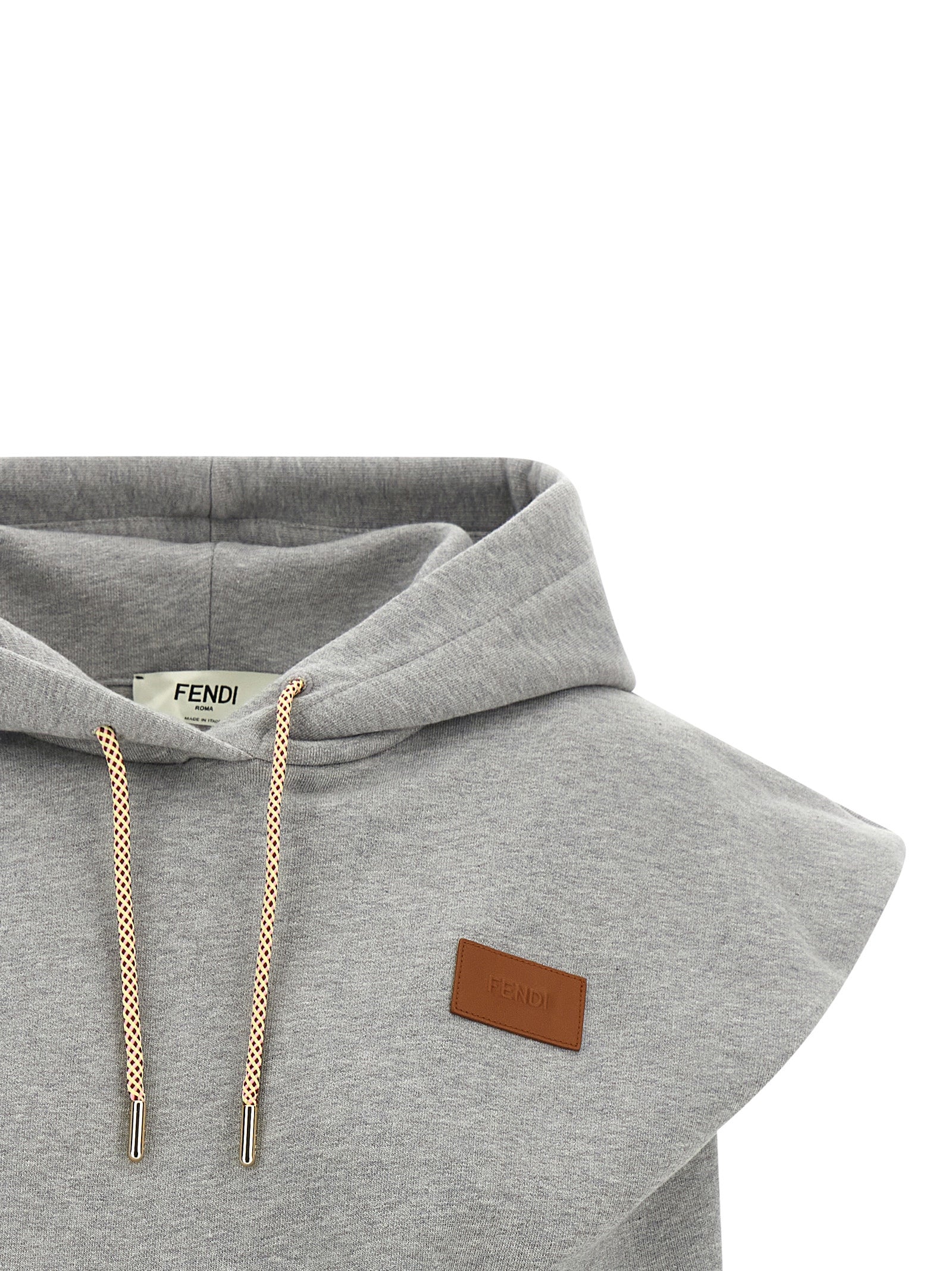 Fendi Gray Cotton Sweatshirt - Redefining Casual Luxury