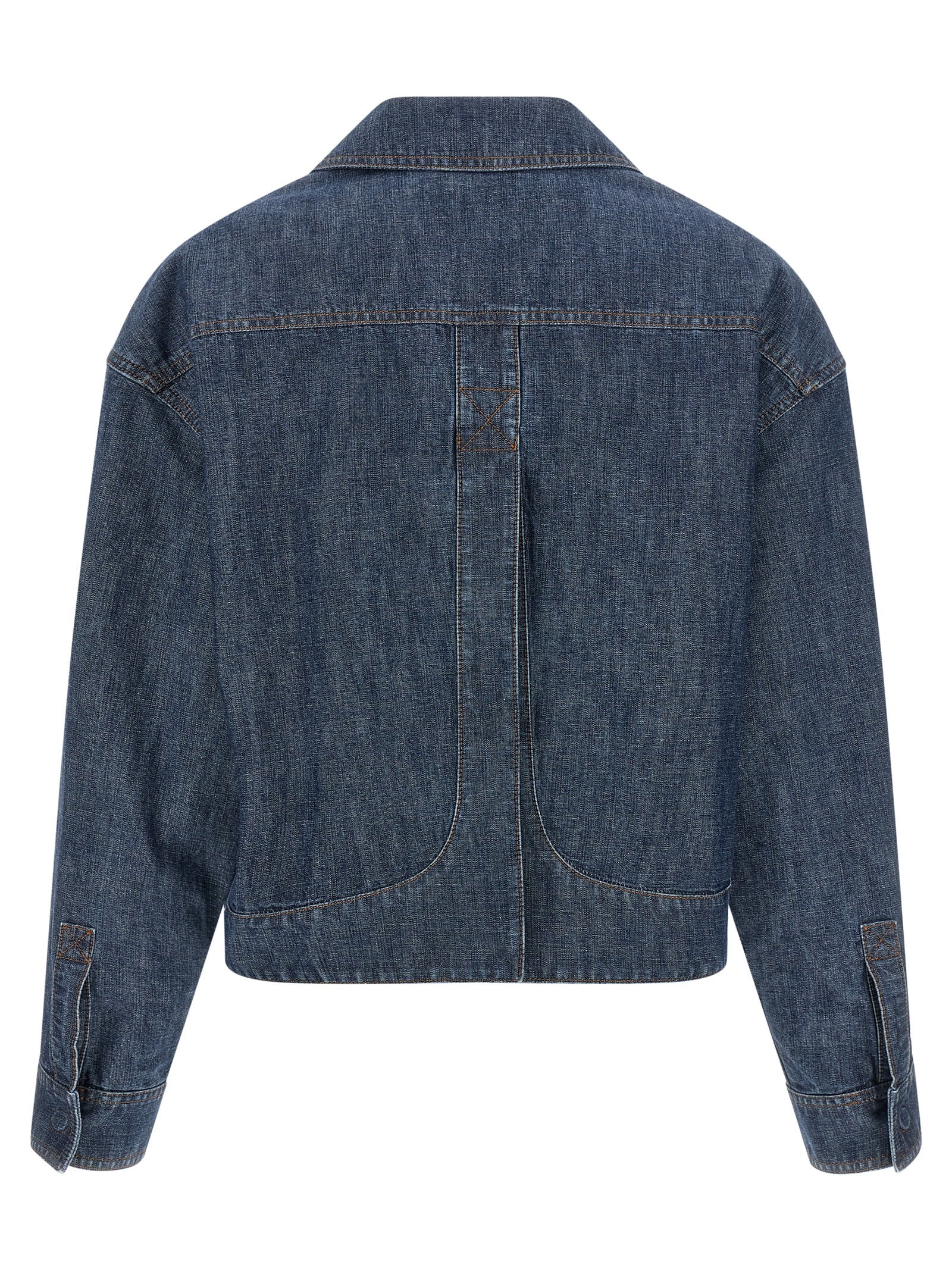 Fendi Blue Cotton Denim Jacket - Timeless Luxury Outerwear