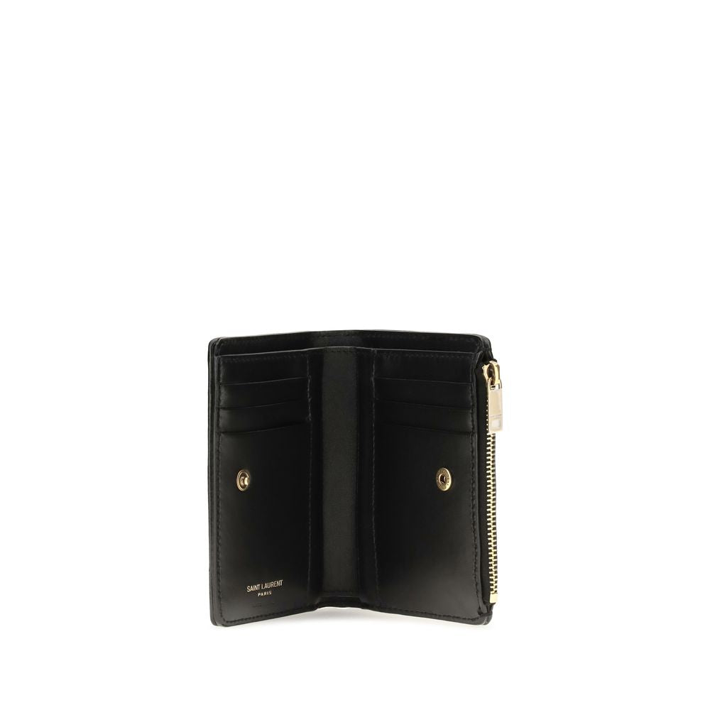 Saint Laurent Niki Vintage Leather Wallet - Timeless Luxury Accessory