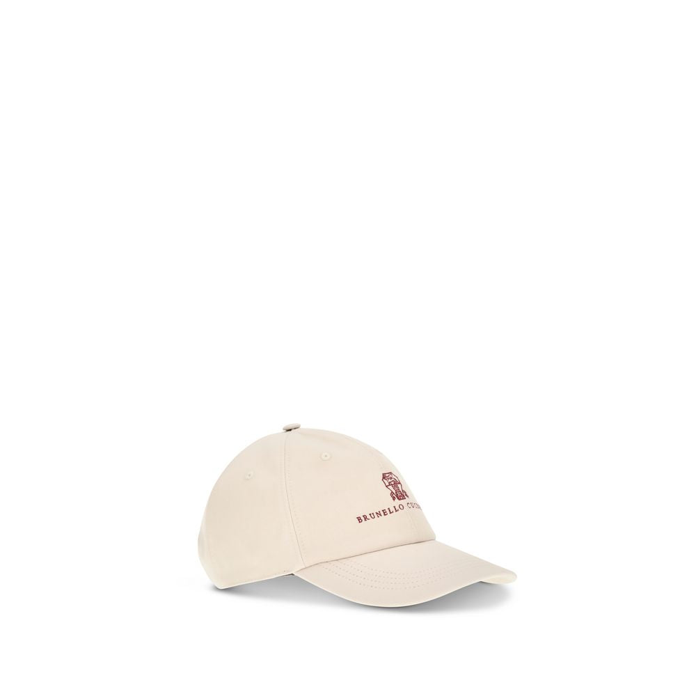 Brunello Cucinelli Beige Cotton Baseball Hat - Timeless Luxury