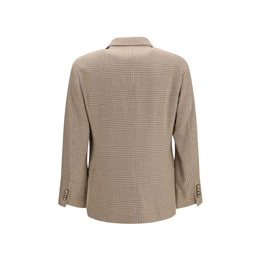 Brunello Cucinelli Beige Cotton Blazer - Timeless Luxury Tailoring