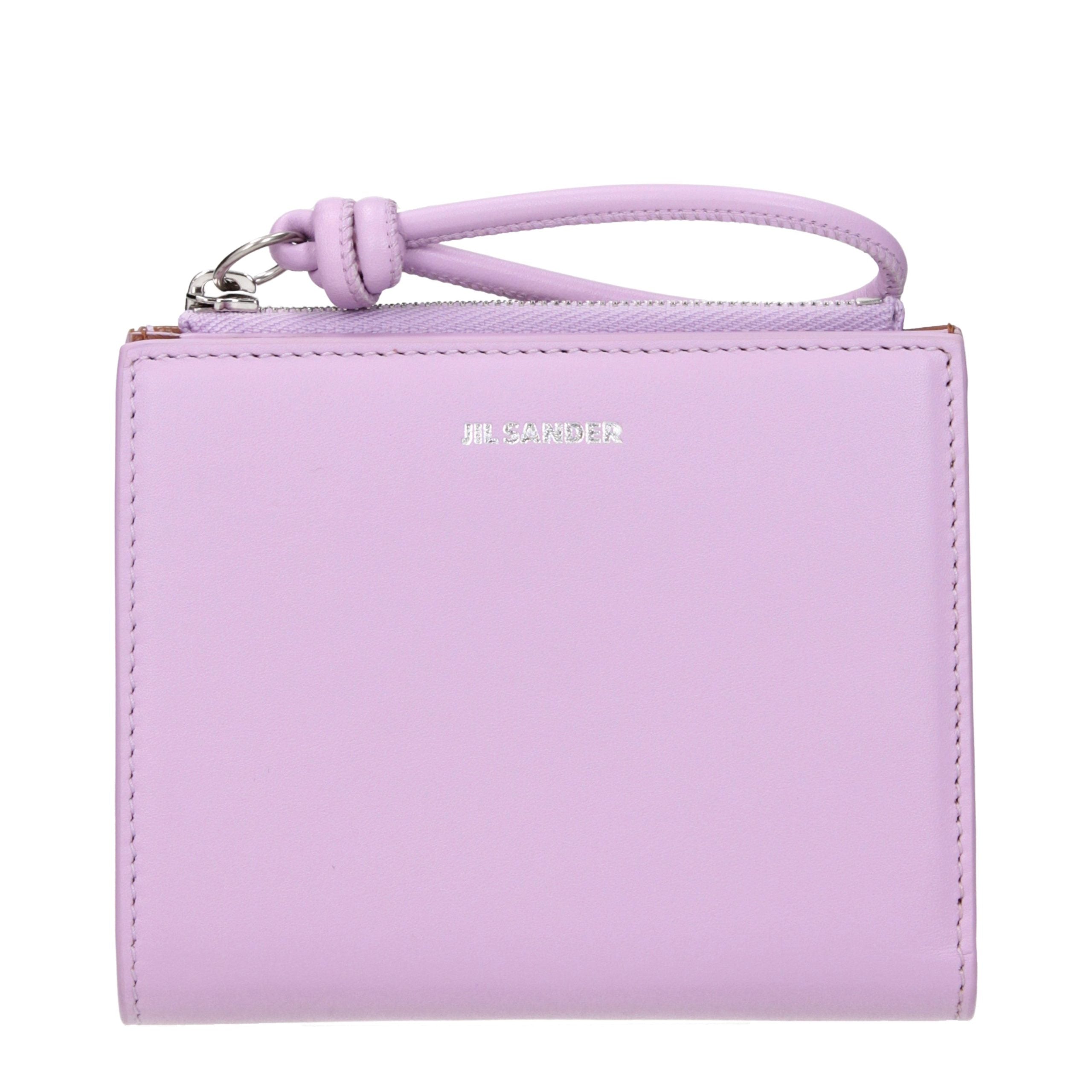 Jil Sander Pink Leather Wallet - Elevate Your Luxe Accessory Game