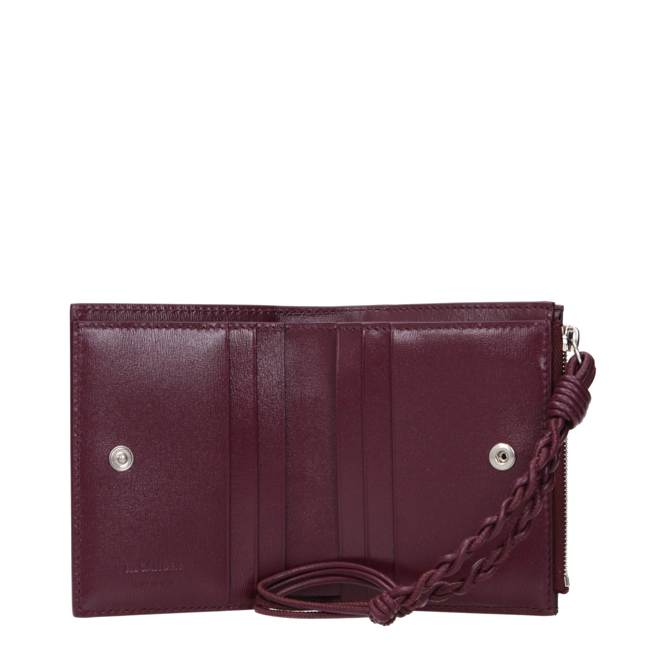 Jil Sander Red Leather Wallet - Exquisite Luxury Accessory