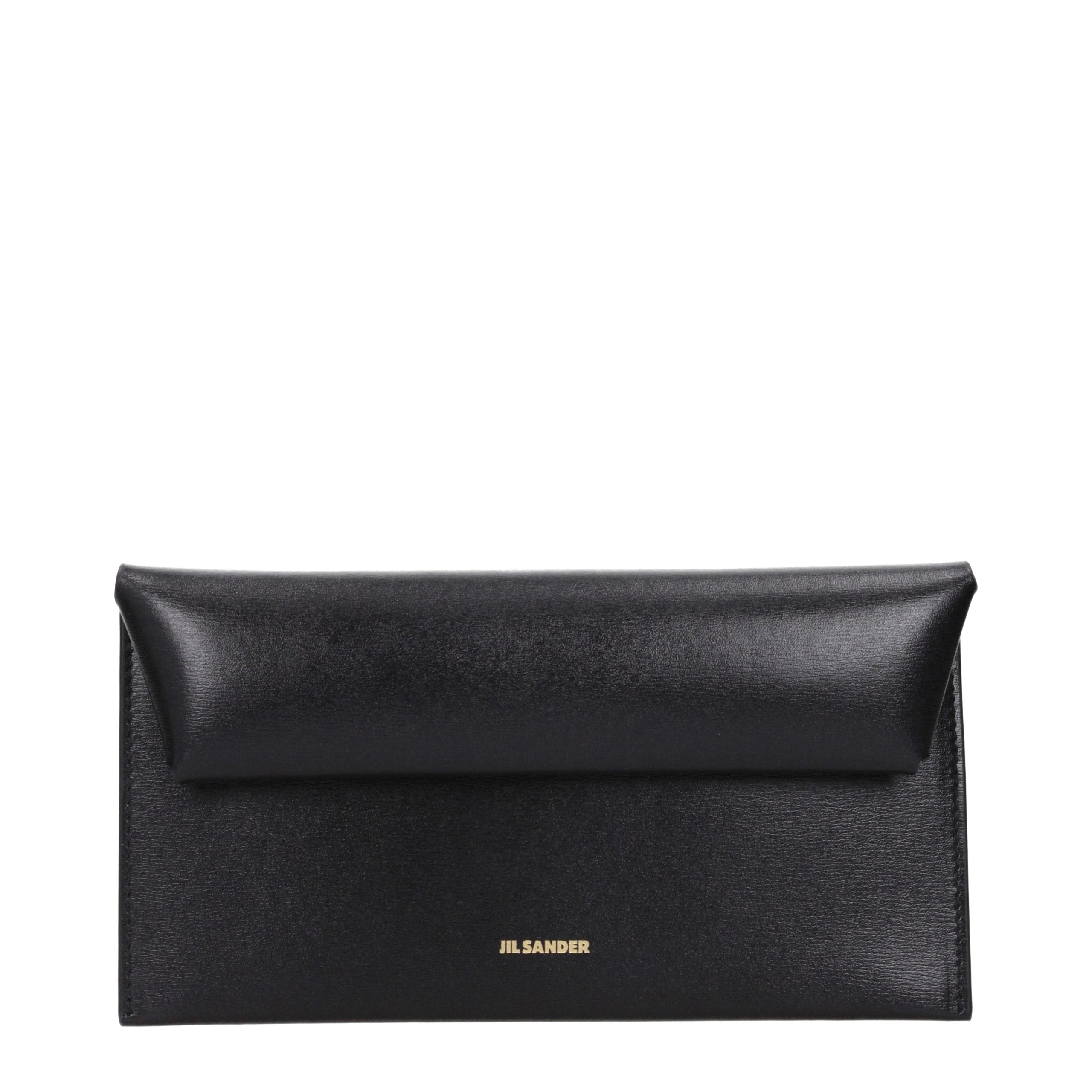 Jil Sander Black Leather Wallet - Timeless Luxury Accessory