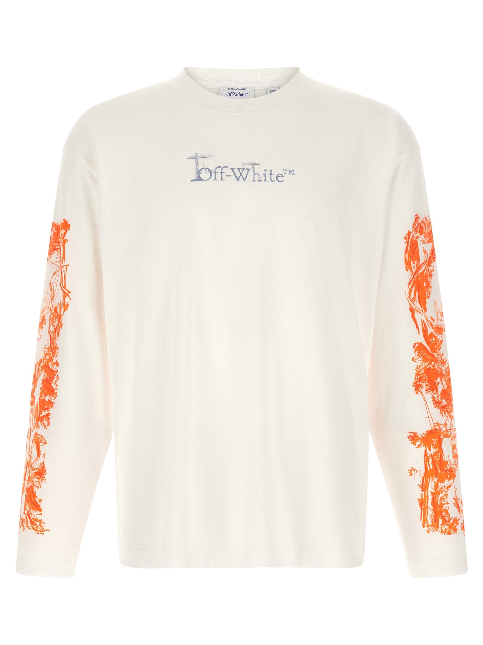 Experience the allure of Off-White's White Cotton T-Shirt, where urban sophistication meets luxurious craftsmanship, perfect for those who embrace their unique style.
