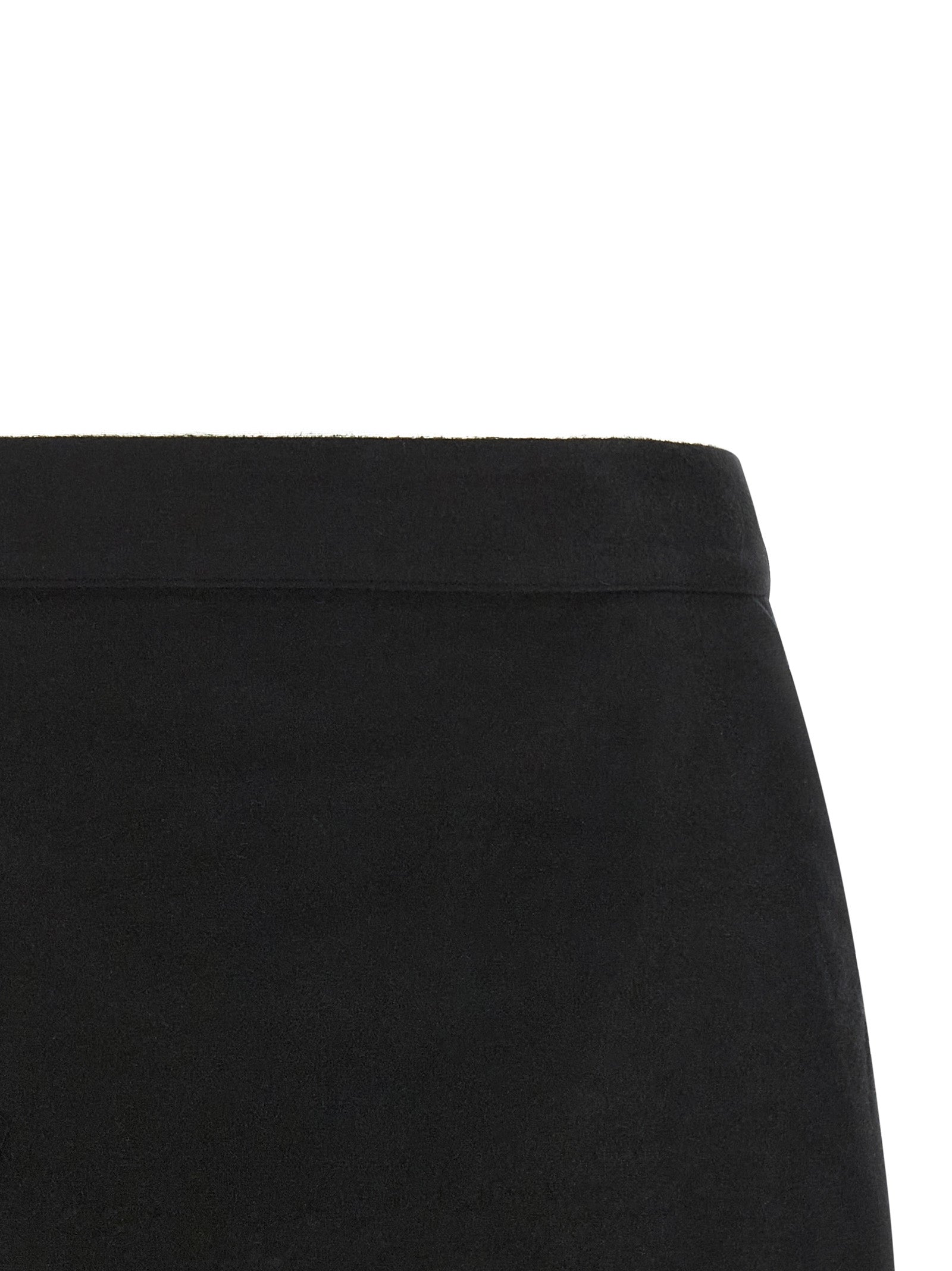 Elevate your style with the Rick Owens Black Ramie Long Skirt, crafted from luxurious ramie and cotton, embodying avant-garde elegance for the discerning fashion connoisseur.