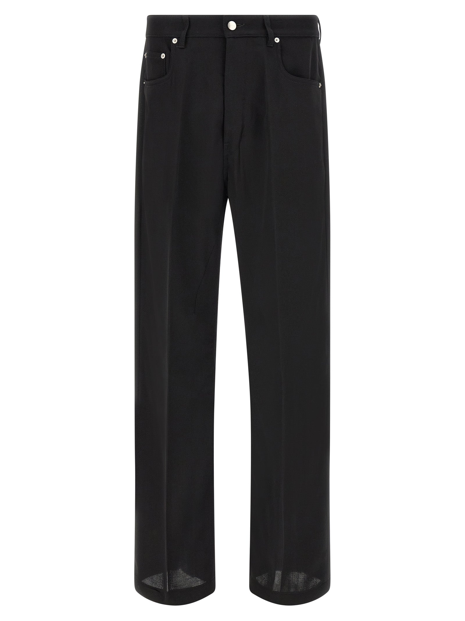 Discover the Rick Owens Black Cotton Relaxed Fit Jeans, where avant-garde design meets luxurious comfort, perfect for those who embody sophistication and style.
