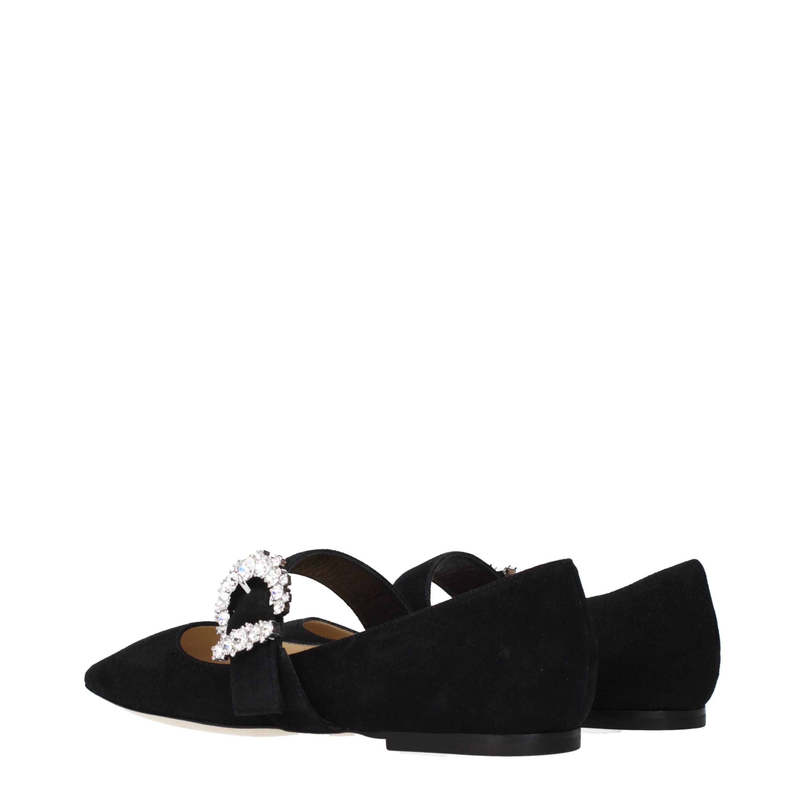 Step into the realm of elegance with Jimmy Choo Black Leather Ballet Flats, where exquisite craftsmanship meets timeless luxury, perfect for any sophisticated occasion.