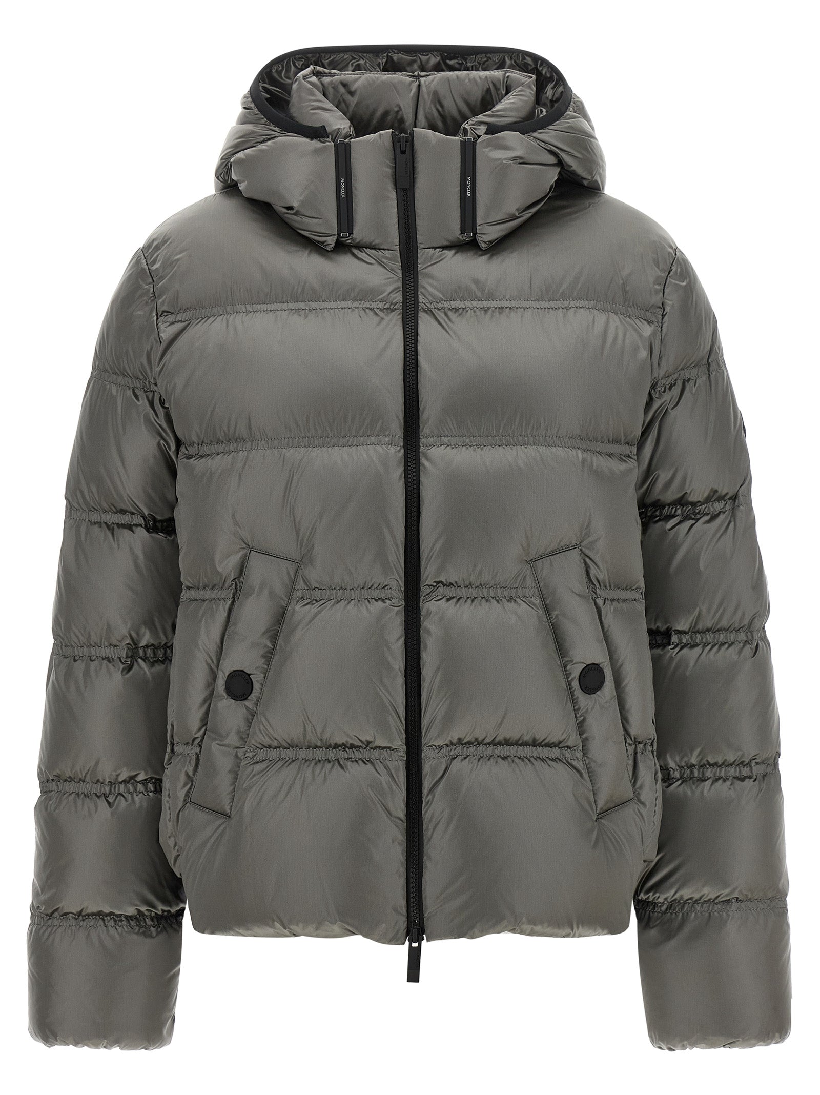 Moncler Gray Polyamide Full-Length Jacket - Exquisite Luxury Outerwear