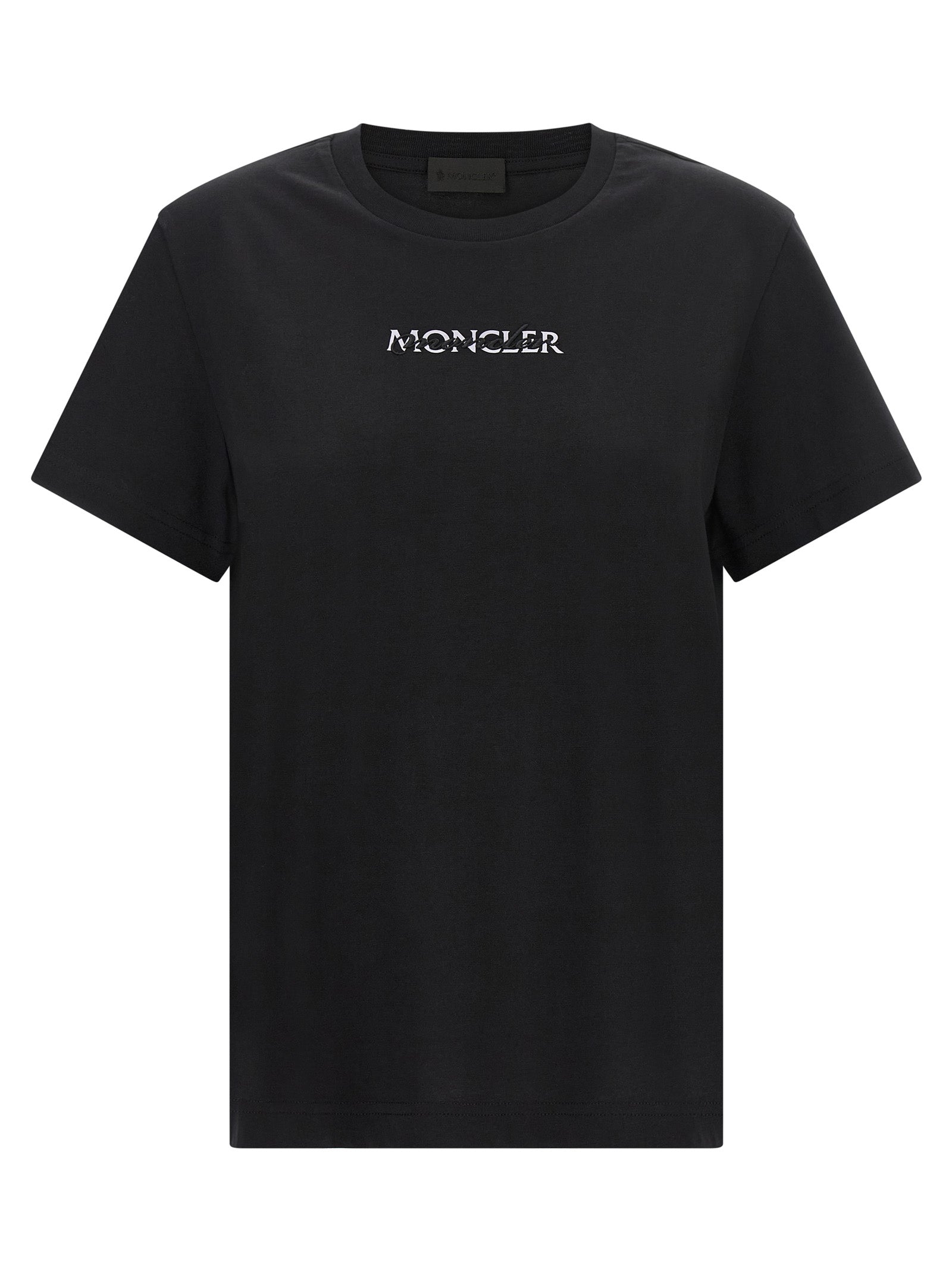 Discover the Moncler Black Cotton T-Shirt, a blend of bold minimalism and luxurious comfort, perfect for those who embrace elegance in every moment.