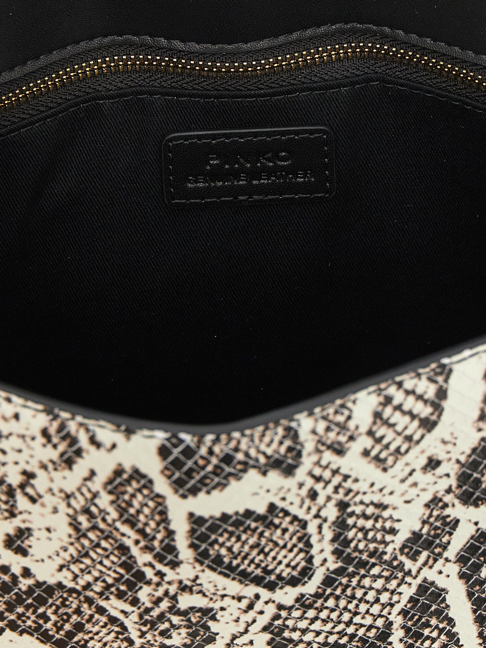 Elevate your elegance with the PINKO Gray Calfskin Handbag, a timeless accessory crafted from luxurious calf leather, embodying bold sophistication and versatility.