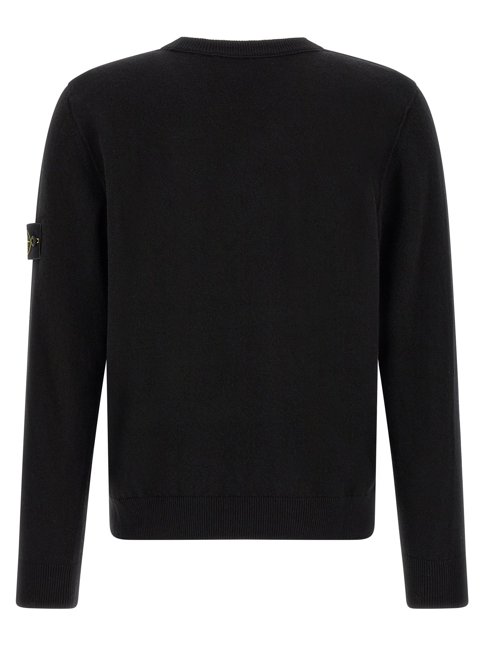 Stone Island Black Virgin Wool Cardigan - Timeless Luxury Knitwear