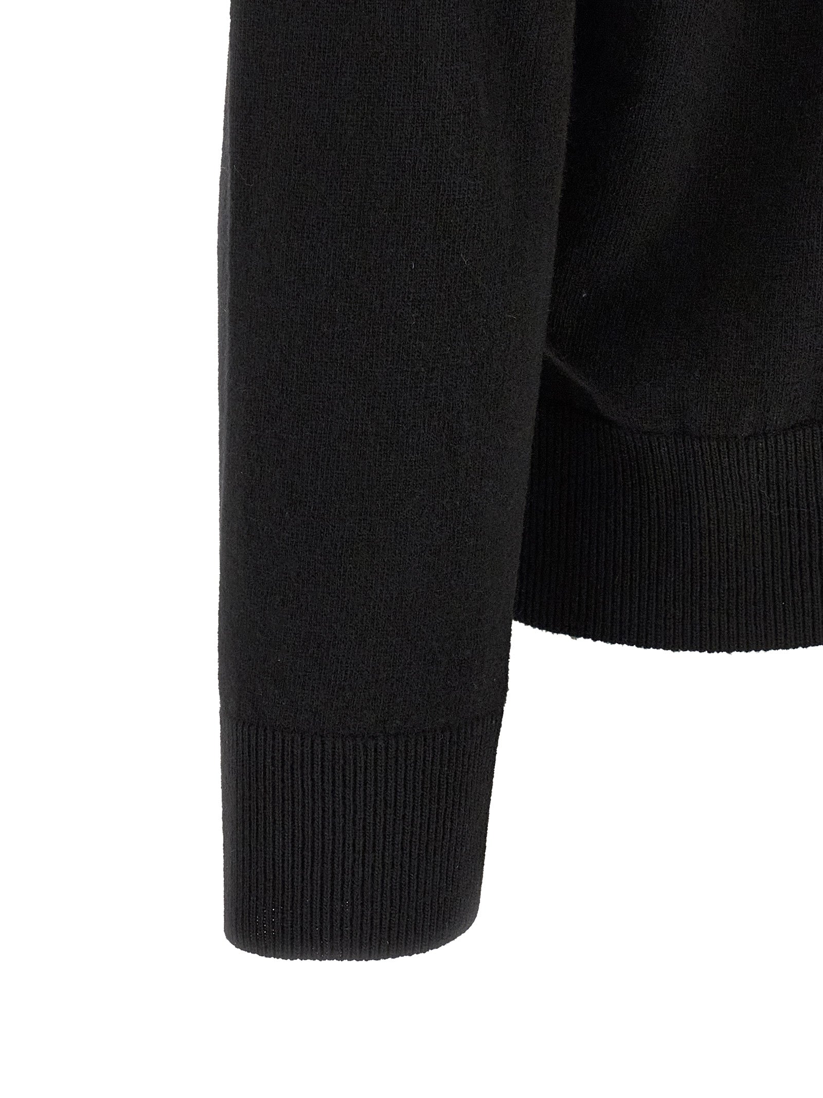 Stone Island Black Virgin Wool Cardigan - Timeless Luxury Knitwear